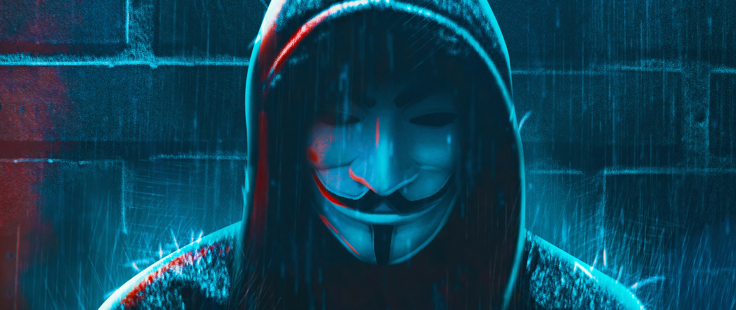 2560x1080 Anonymous 4k Hacker Mask 2560x1080 Resolution Wallpaper Hd