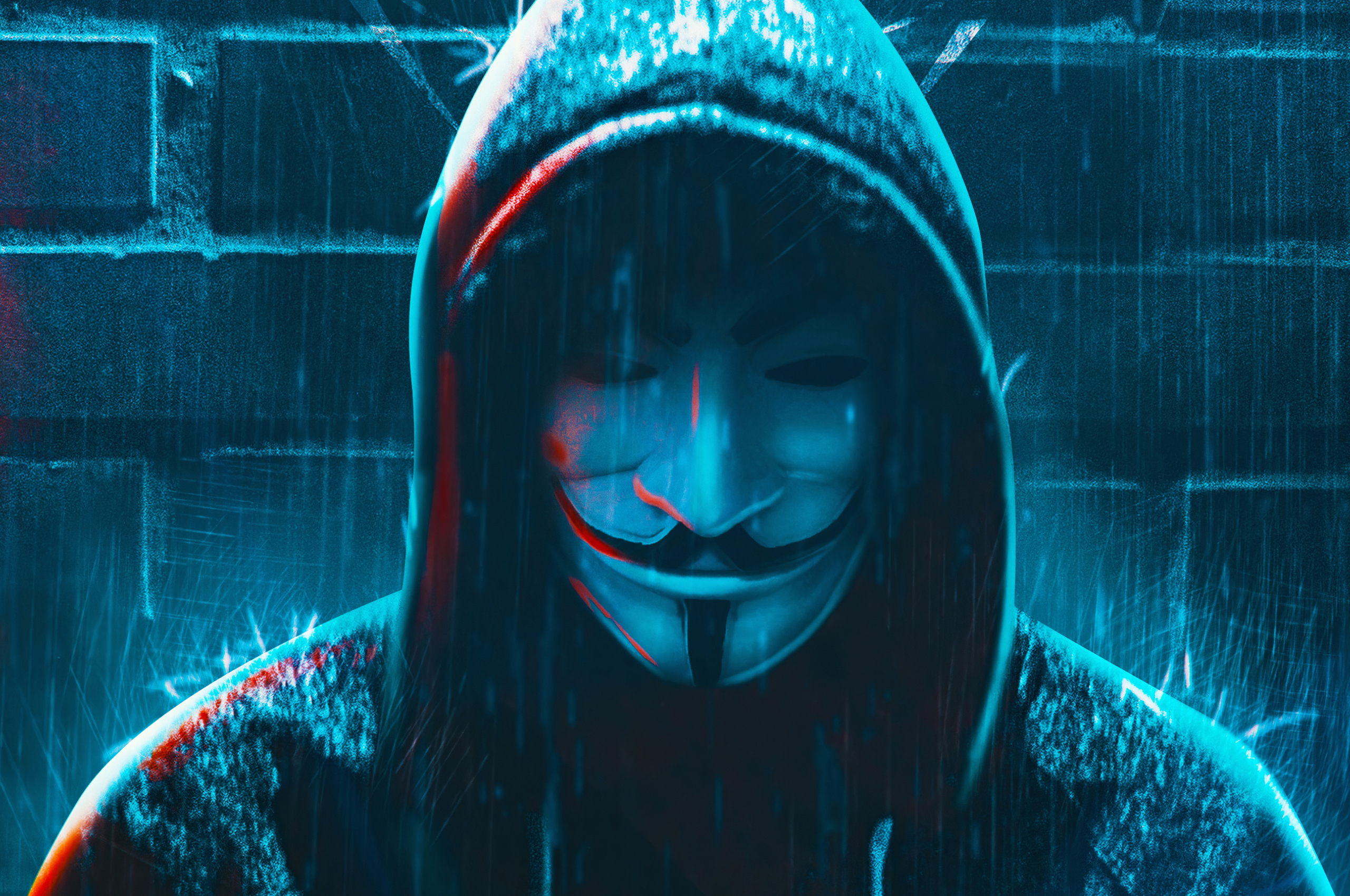 2560x1700 Anonymous 4K Hacker Mask Chromebook Pixel Wallpaper, HD