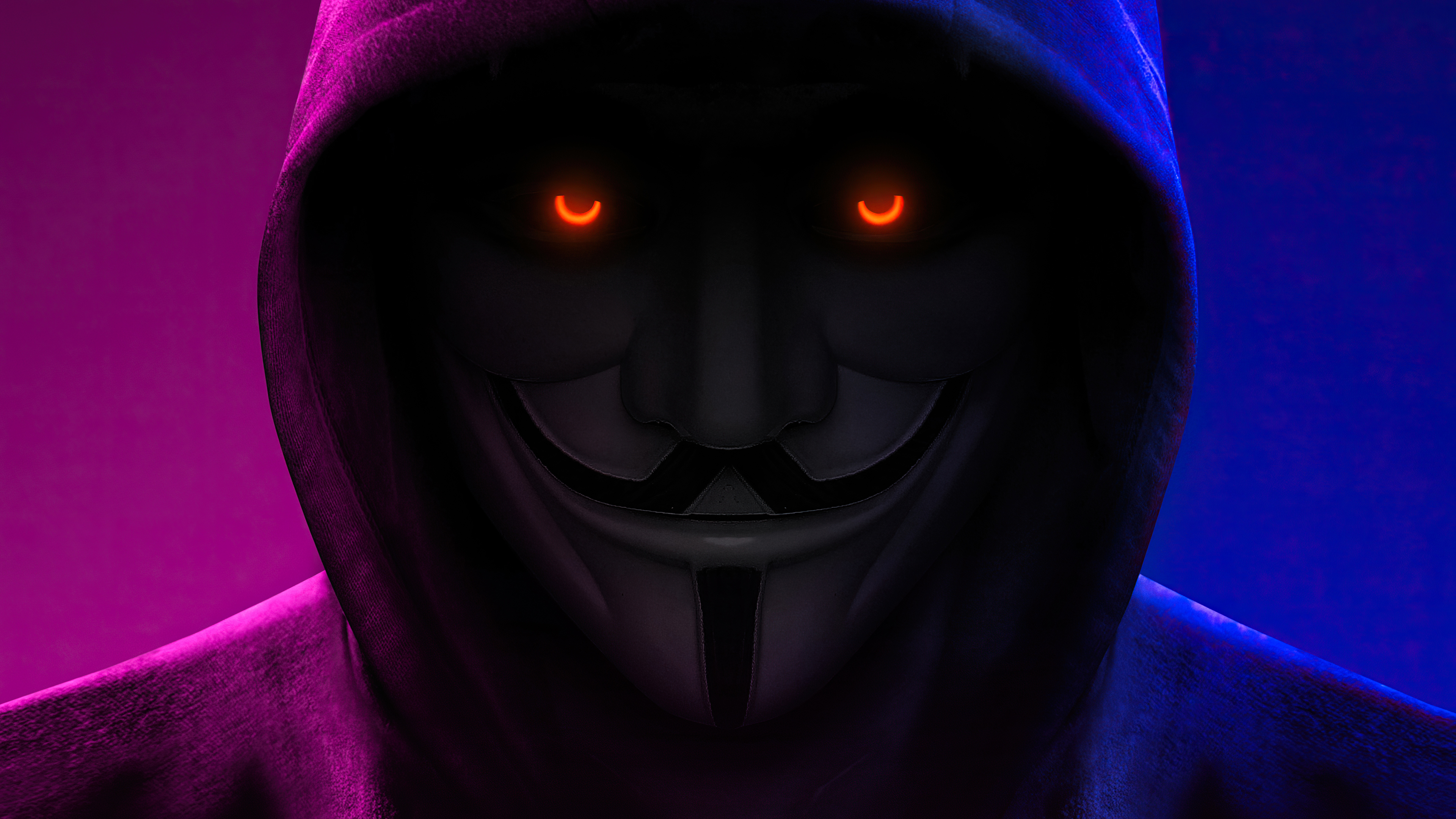 Anonymous with Orange Eyes Wallpaper, HD Hi-Tech 4K Wallpapers, Images,  Photos and Background - Wallpapers Den