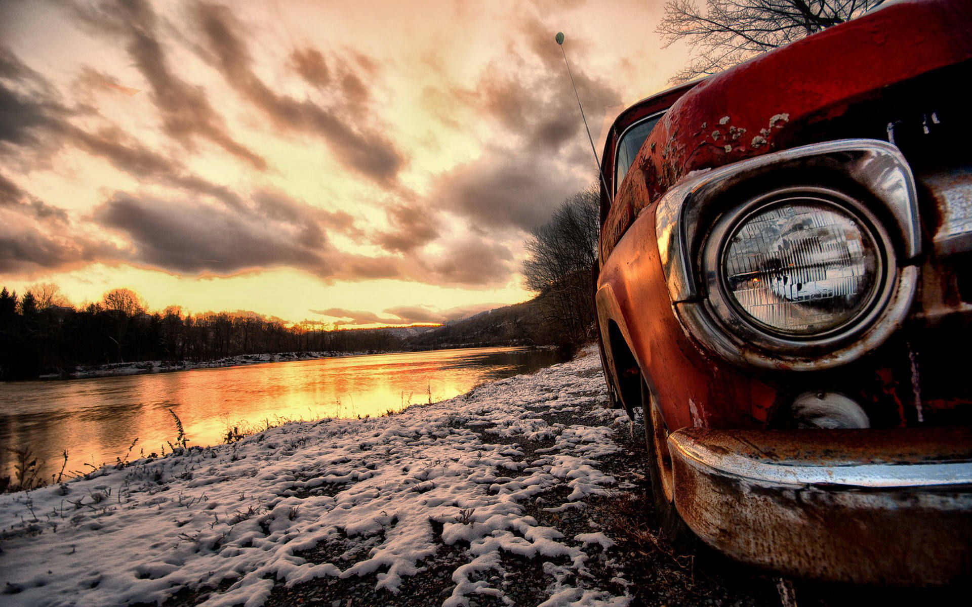 Antique Car In Sun Set Wallpaper, HD Cars 4K Wallpapers, Images, Photos and  Background - Wallpapers Den