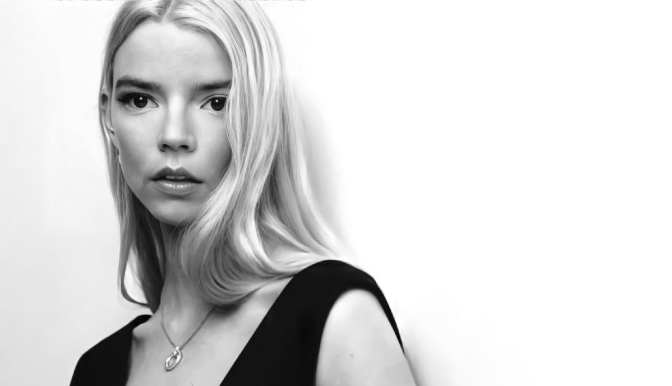 1336x768 Anya Taylor-Joy New Black & White 2021 HD Laptop Wallpaper, HD ...