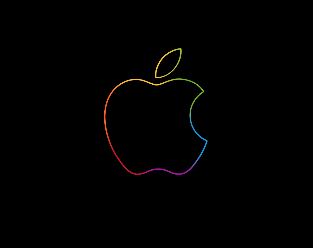 1200x952 Apple 4k Neon Logo 1200x952 Resolution Wallpaper, HD Hi-Tech ...