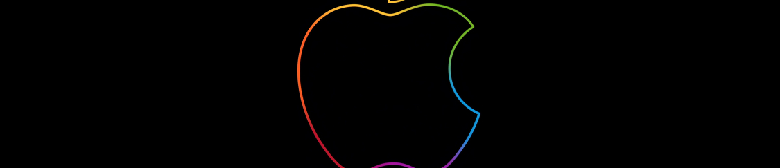 1125x243 Resolution Apple 4k Neon Logo 1125x243 Resolution Wallpaper