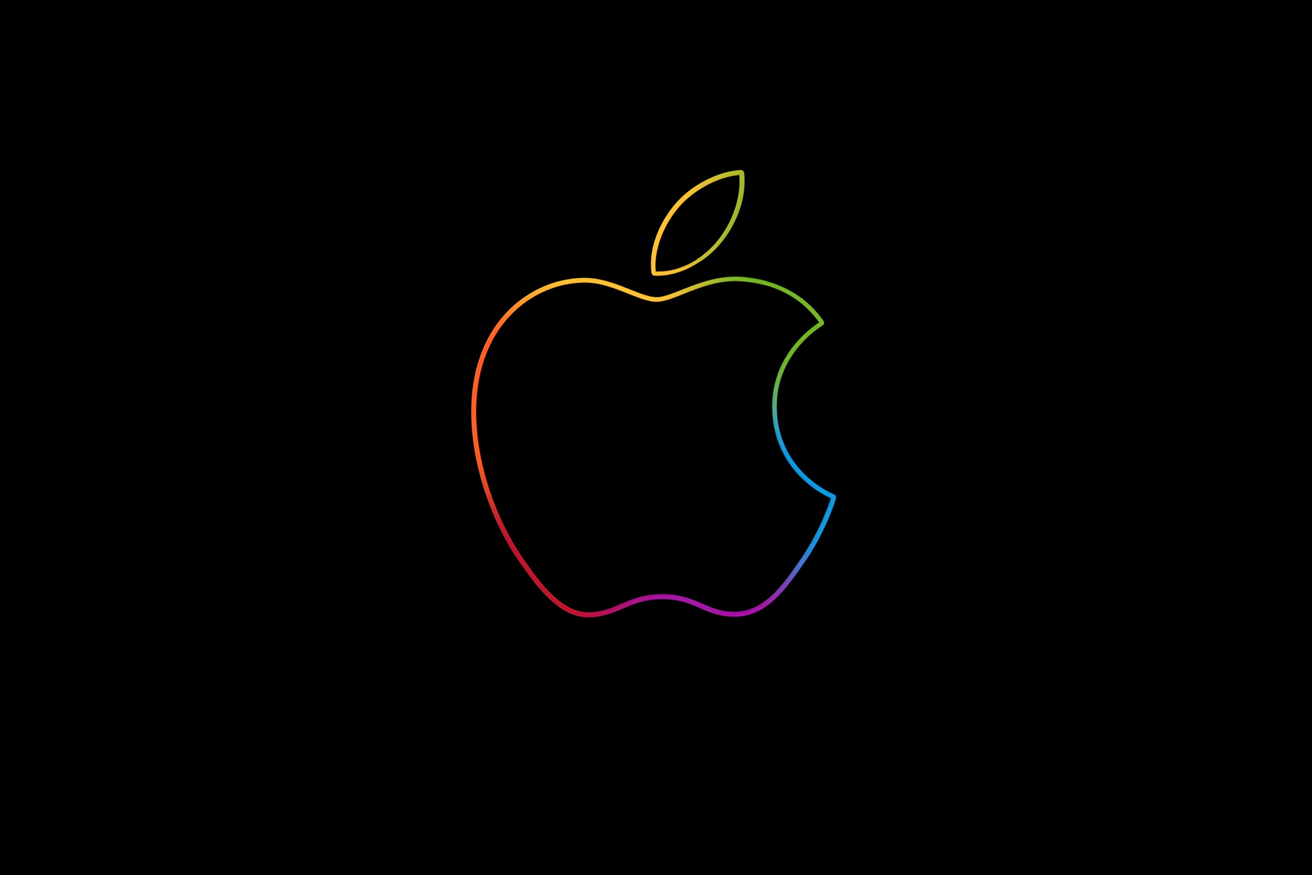 2560x1707 Resolution Apple 4k Neon Logo 2560x1707 Resolution Wallpaper ...