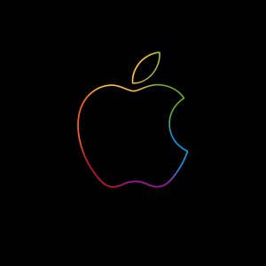 300x300 Resolution Apple 4k Neon Logo 300x300 Resolution Wallpaper ...