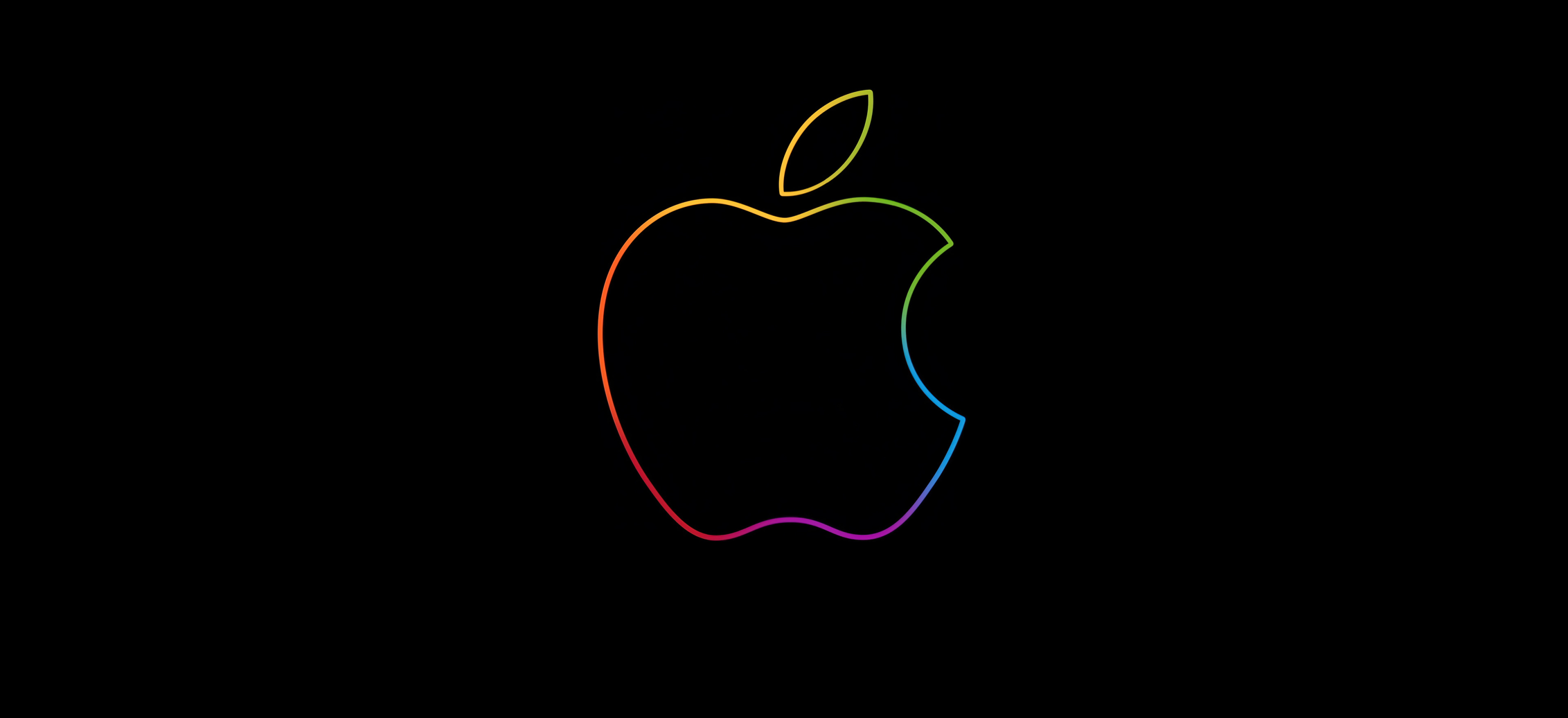 3144x1440 Resolution Apple 4k Neon Logo 3144x1440 Resolution Wallpaper ...