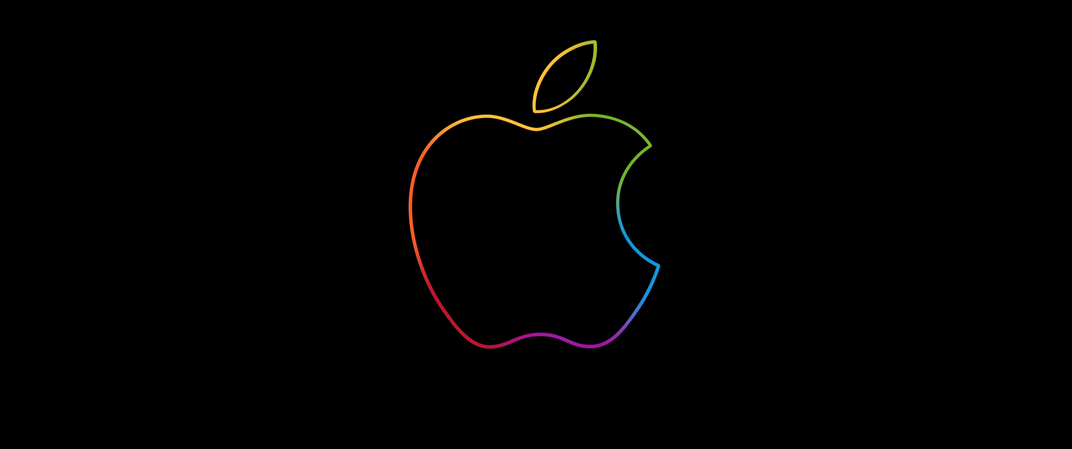 3440x1440 Apple 4k Neon Logo 3440x1440 Resolution Wallpaper, HD Hi-Tech ...
