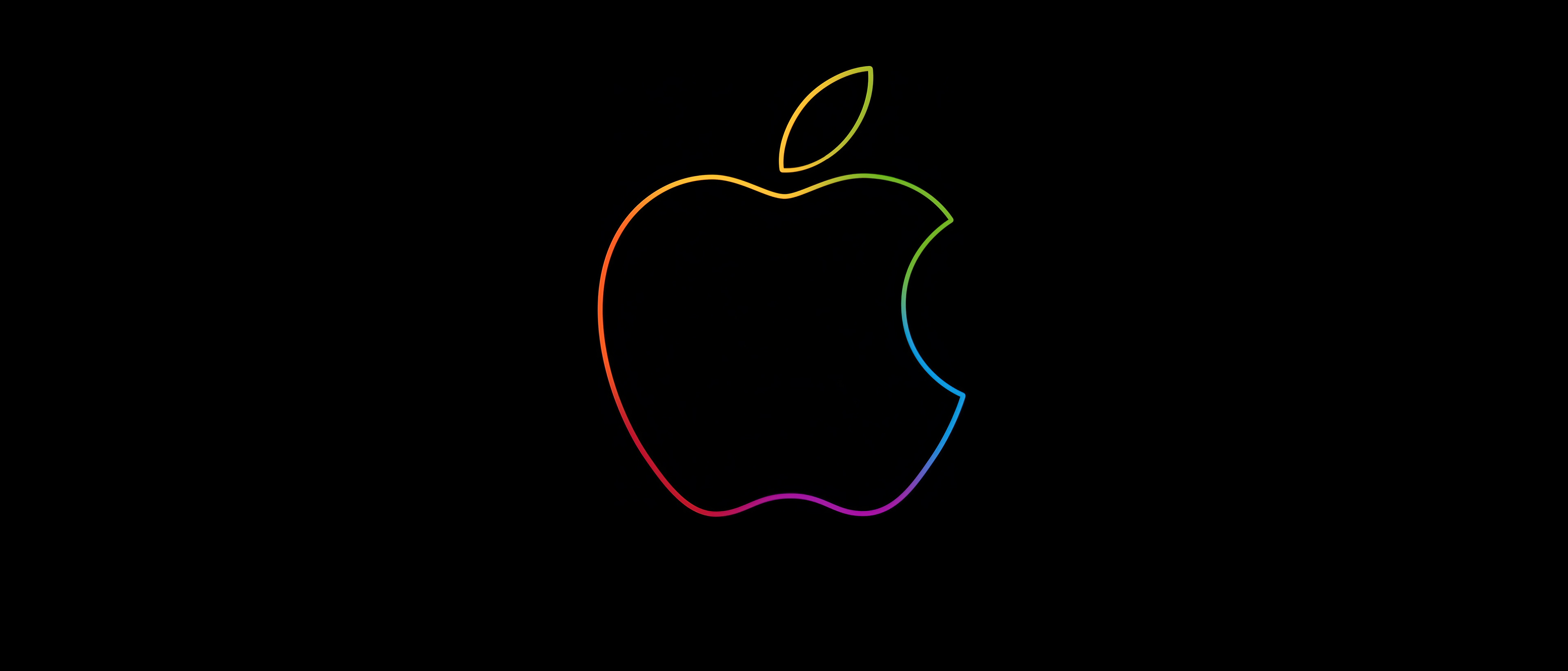 3840x1644 Apple 4k Neon Logo 3840x1644 Resolution Wallpaper, HD Hi-Tech ...
