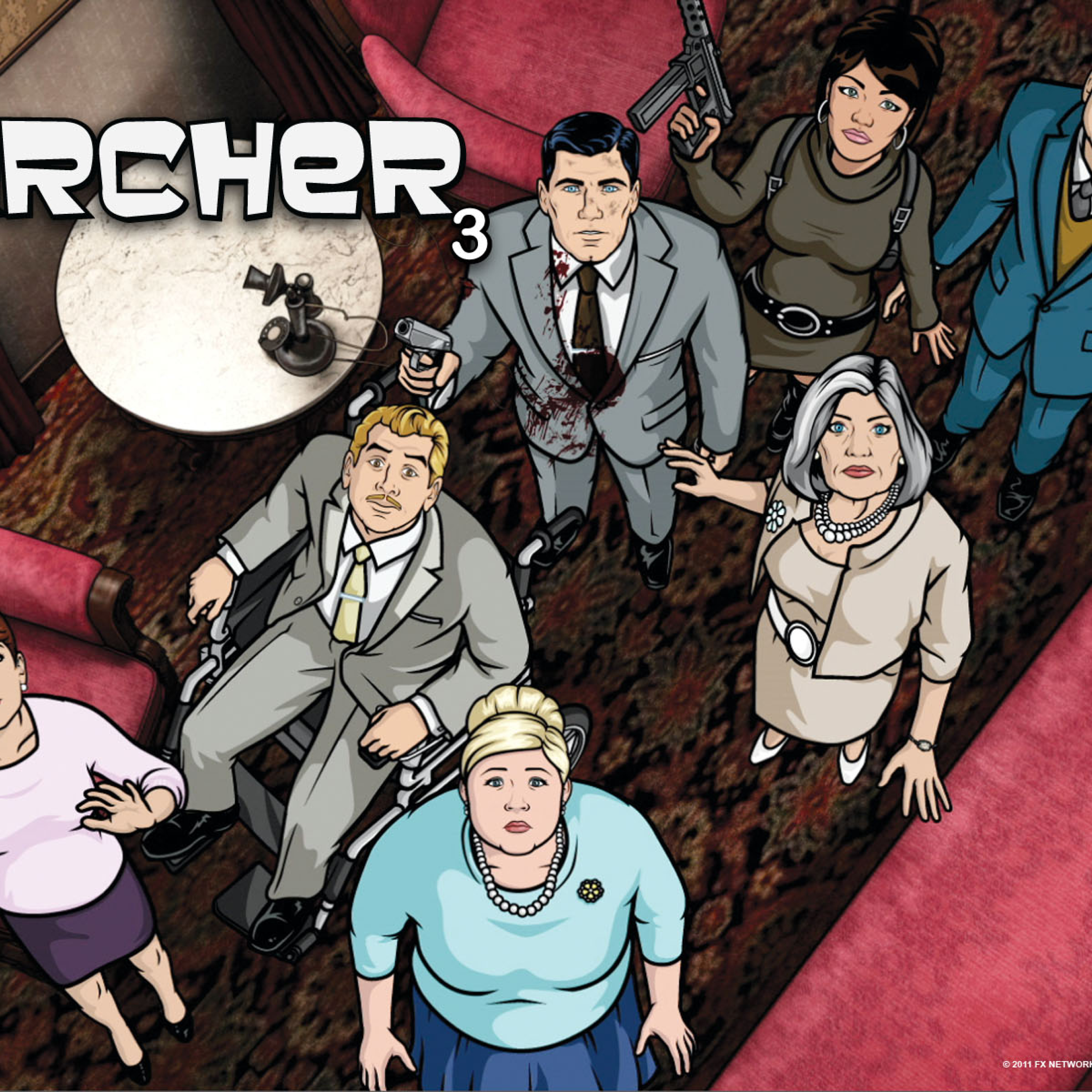2932x2932 archer, sterling archer, cheryl tunt Ipad Pro Retina Display  Wallpaper, HD TV Series 4K Wallpapers, Images, Photos and Background -  Wallpapers Den