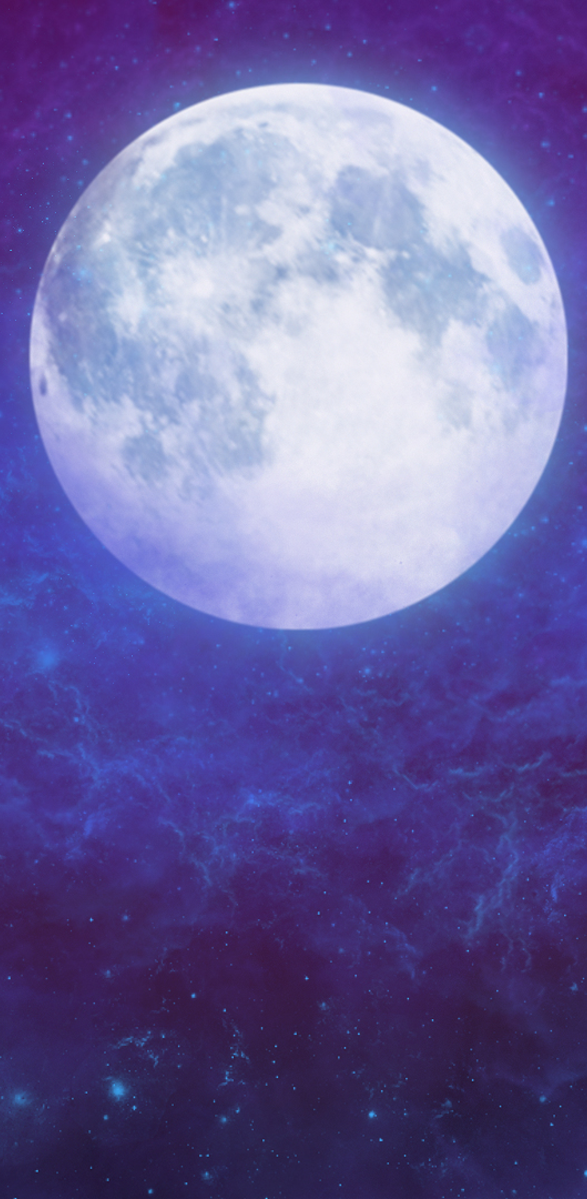 1176x2400 Artistic Full Moon In Starry Night Sky 1176x2400 Resolution Wallpaper Hd Artist 4k 1661