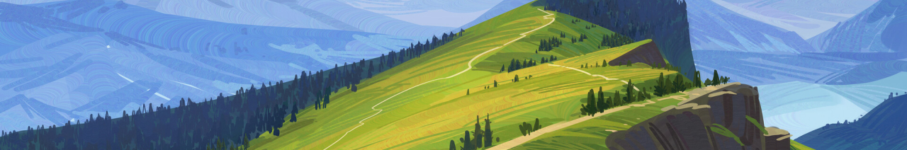 1280x212 Artistic Green Landscape HD 1280x212 Resolution Wallpaper HD 