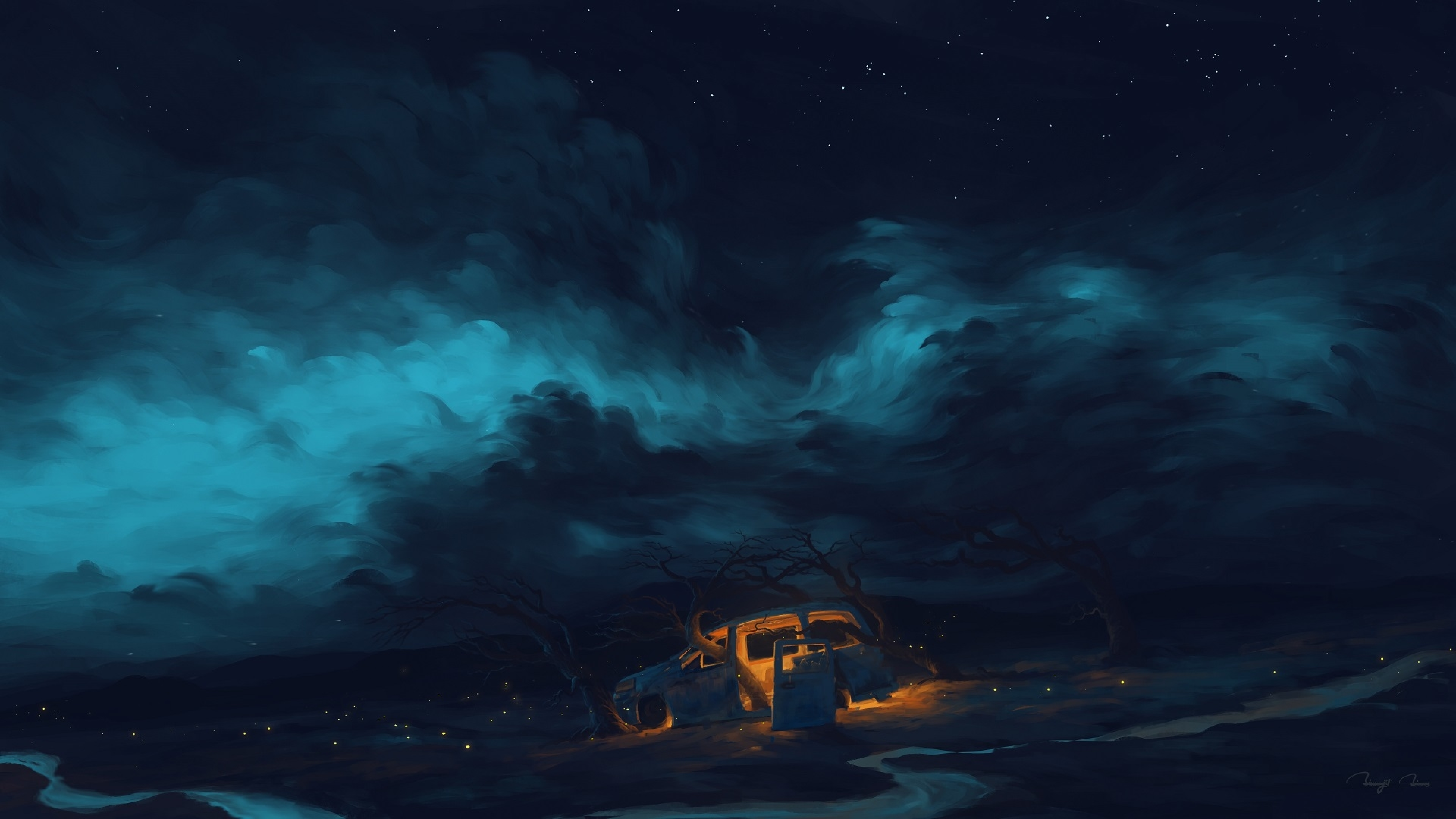 7680x4320 Resolution Artistic Night 8k 8K Wallpaper - Wallpapers Den