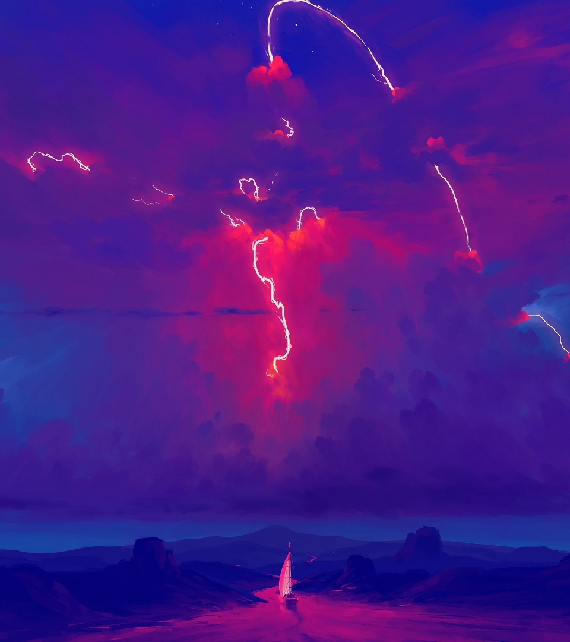 1920x2160 Resolution Artistic Sky Thunderstorm 1920x2160 Resolution ...