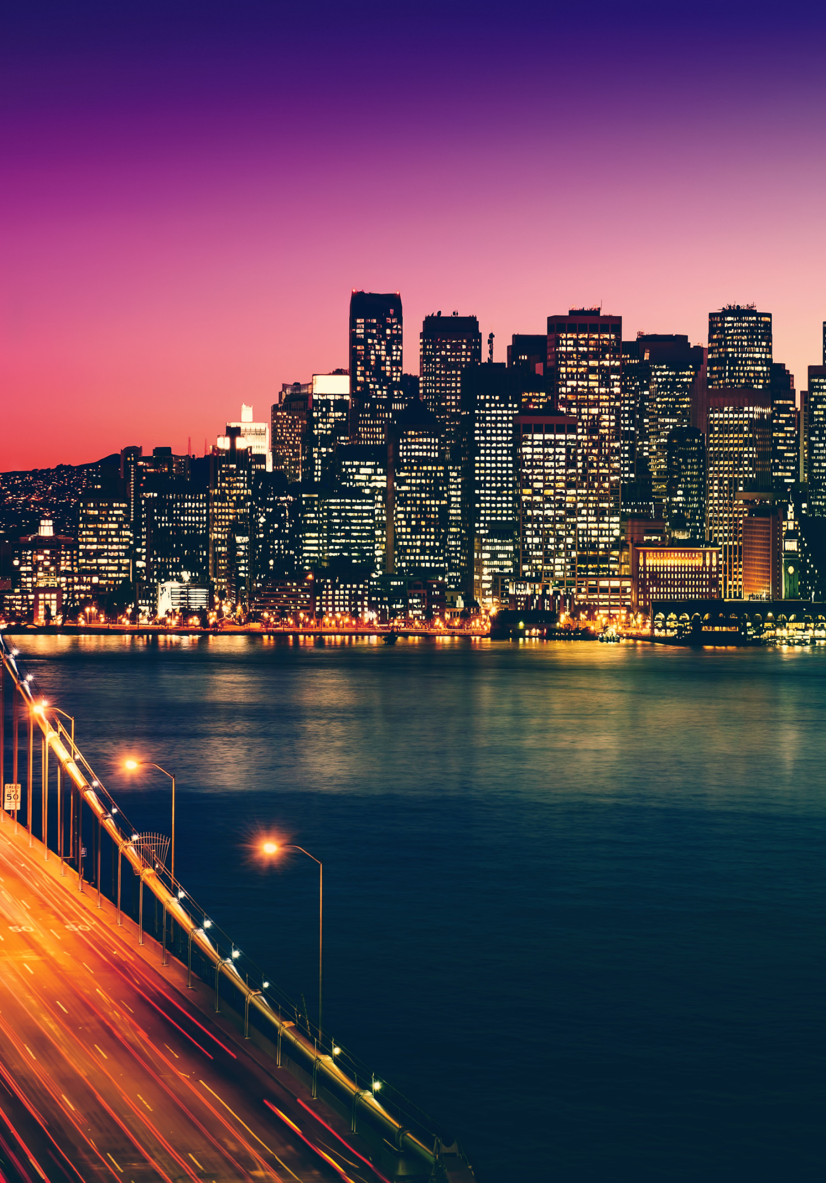 1668x23 Artistic Sunset San Francisco Cityscape 1668x23 Resolution Wallpaper Hd Artist 4k Wallpapers Images Photos And Background Wallpapers Den