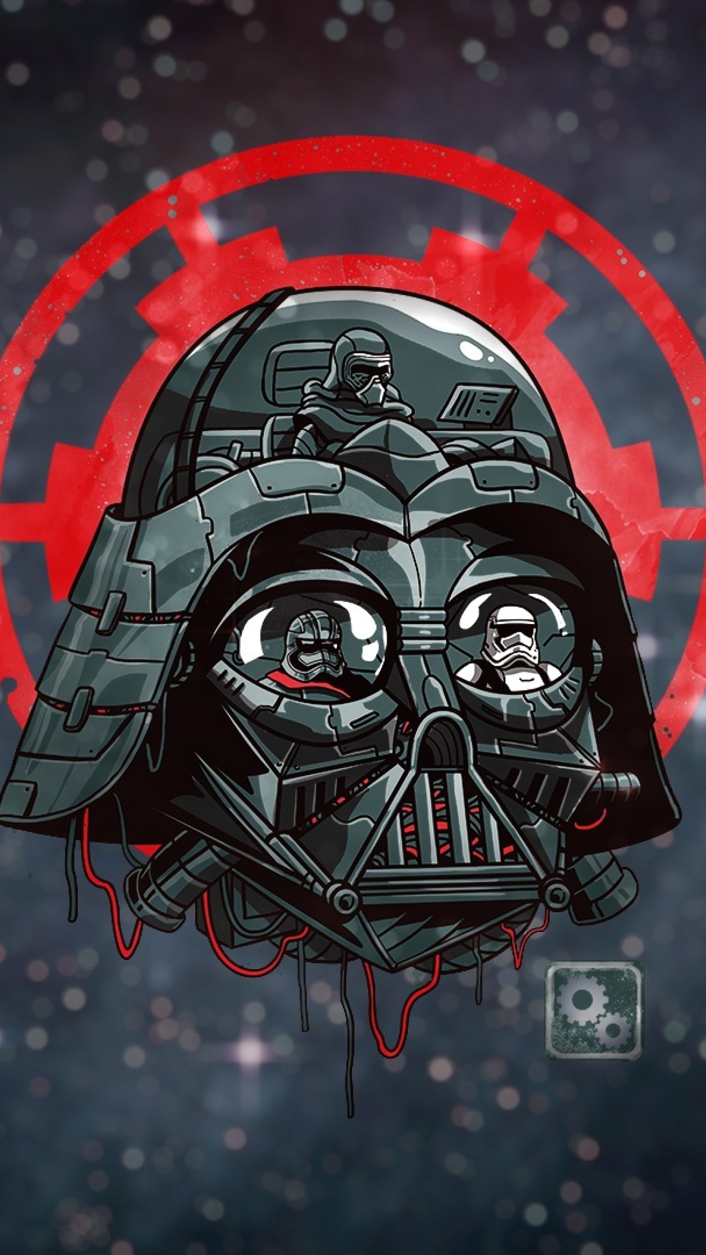 Download Artwork Darth Vader From Star Wars 1440x2560 Resolution, Full