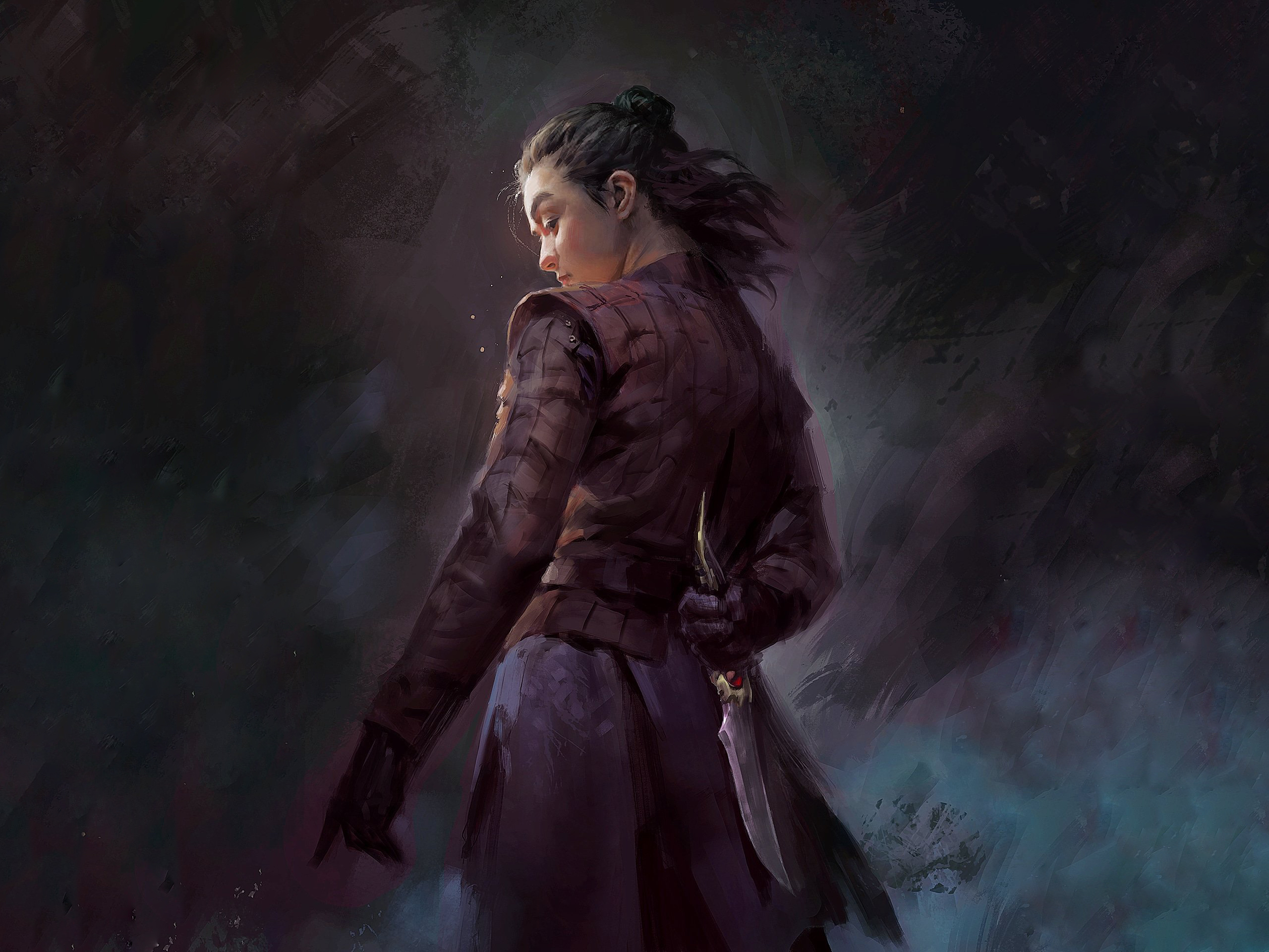 Arya Stark  Dagger Game  Of Thrones  Wallpaper  HD TV Series 