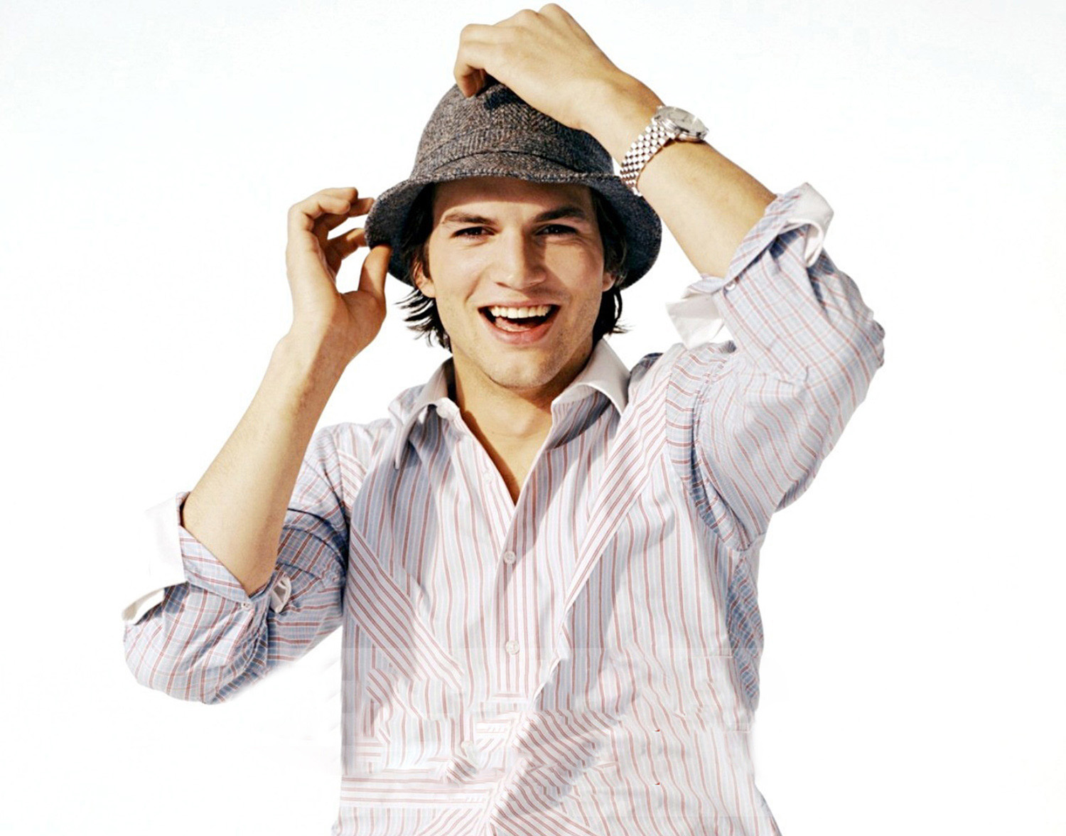 Ashton Kutcher In Hat wallpapers Wallpaper, HD Celebrities 4K Wallpapers, I...