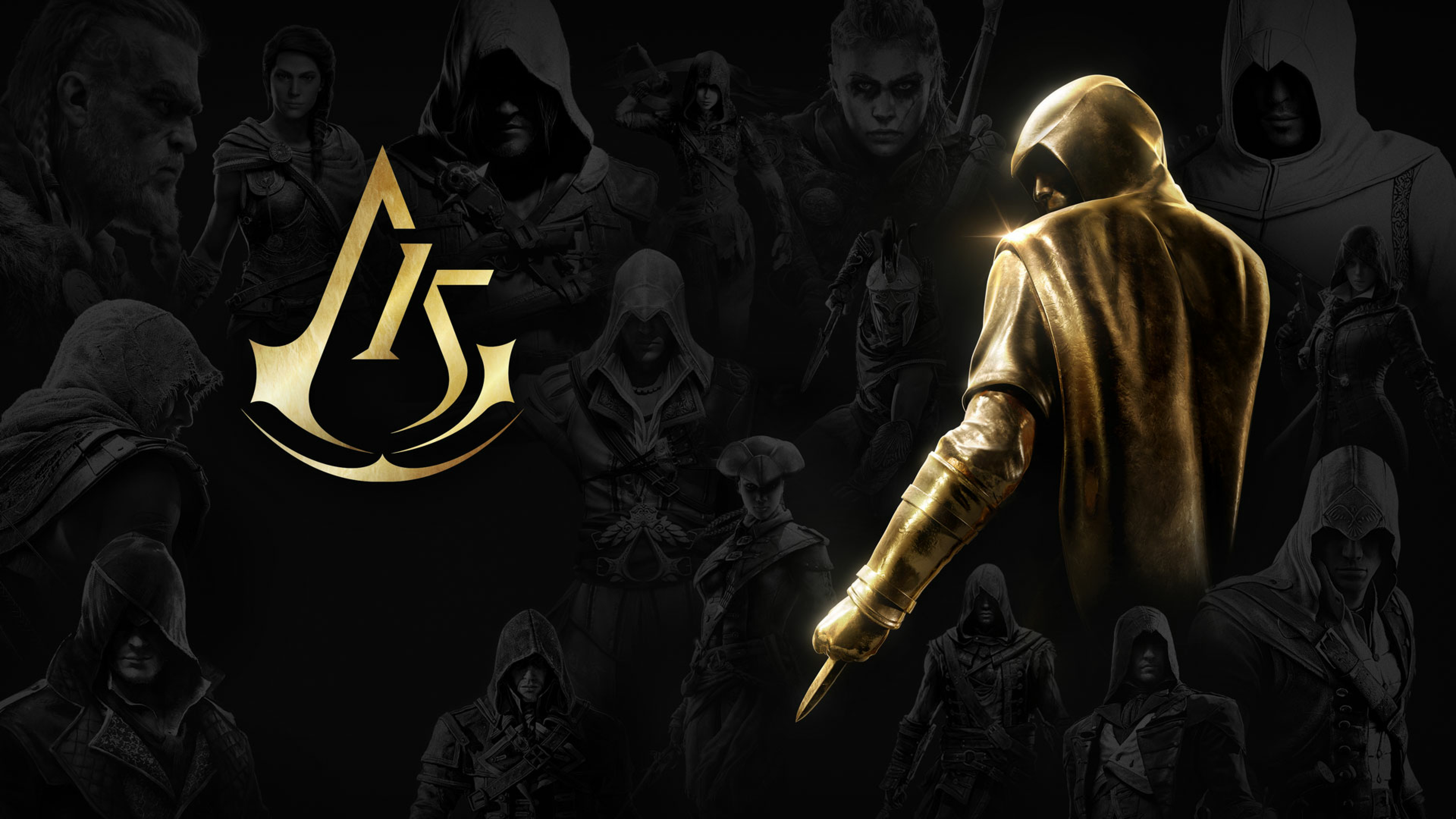 2023 год 15 ноября. Assassin's Creed 15. Assassin's Creed 15th Anniversary. Assassins Creed обои. Юбисофт игры.