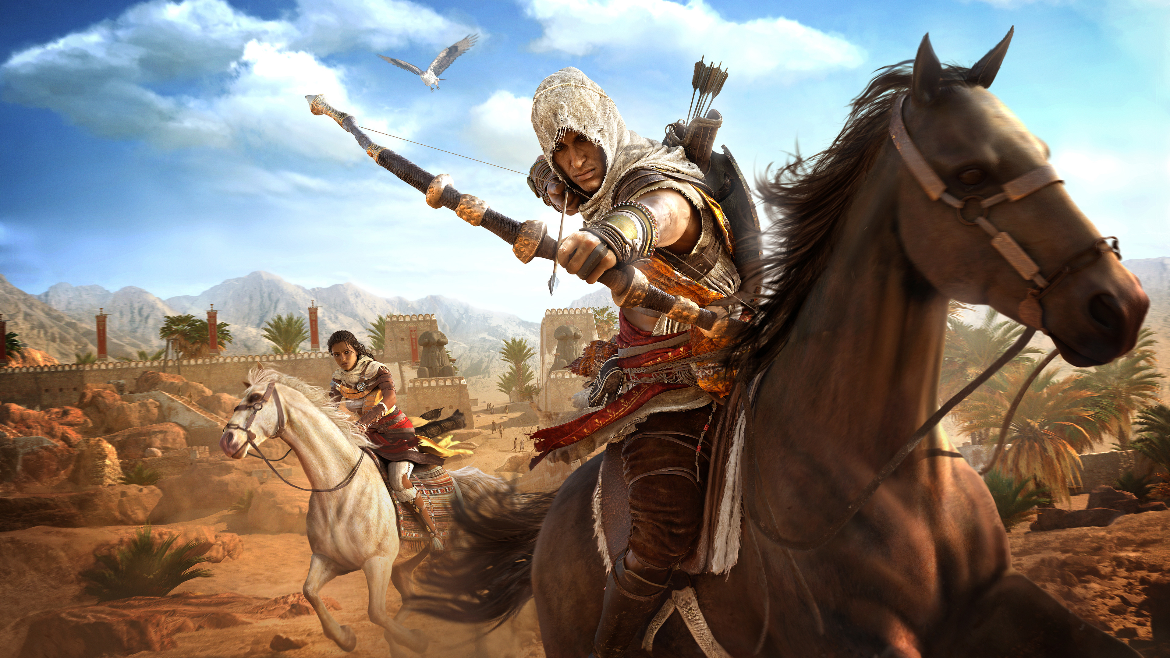 Assassins Creed Origins Bayek And Aya, HD 4K Wallpaper