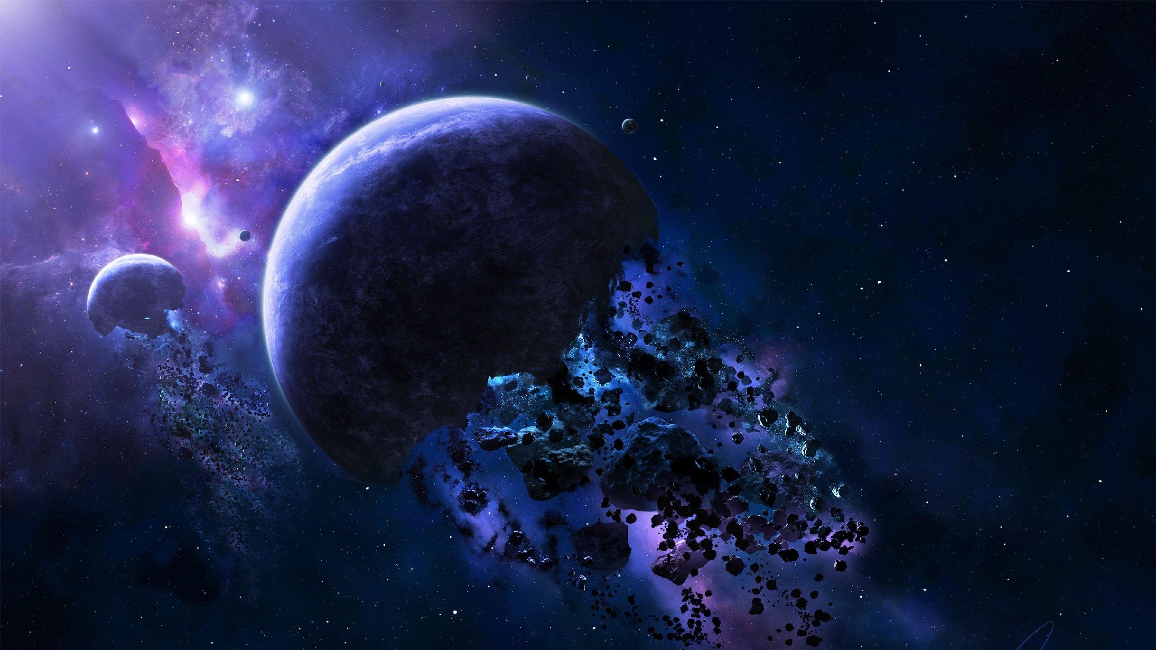 3840x2160 Asteroid Planet Explosion 4K Wallpaper, HD Space 4K