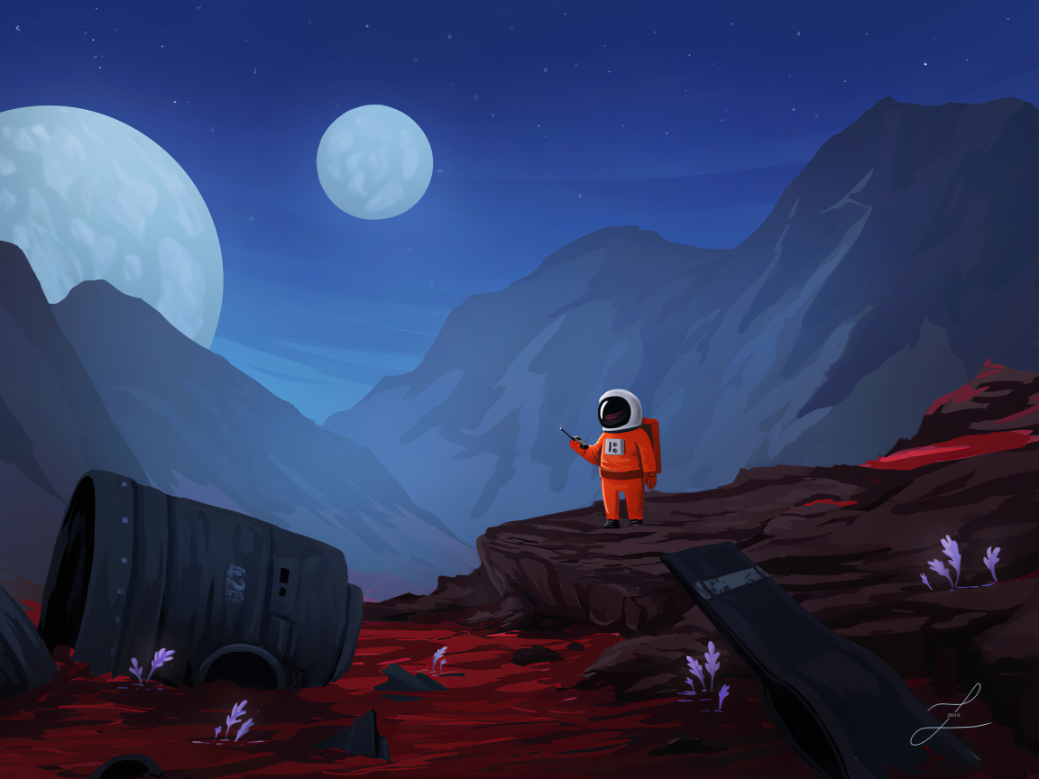 1152x864 Astronaut Art  4K  1152x864 Resolution Wallpaper  