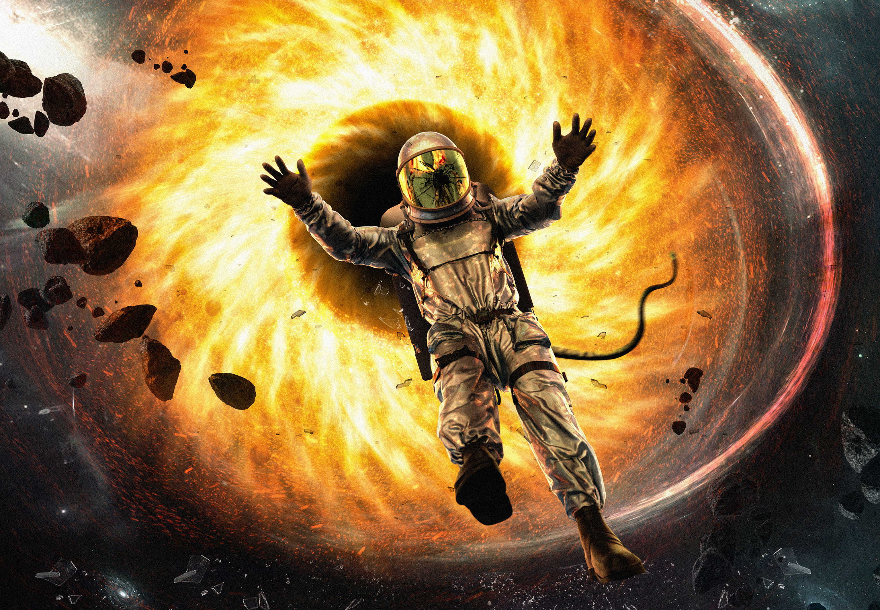 Astronaut Falling in Black Hole Wallpaper, HD Artist 4K Wallpapers, Images,  Photos and Background - Wallpapers Den