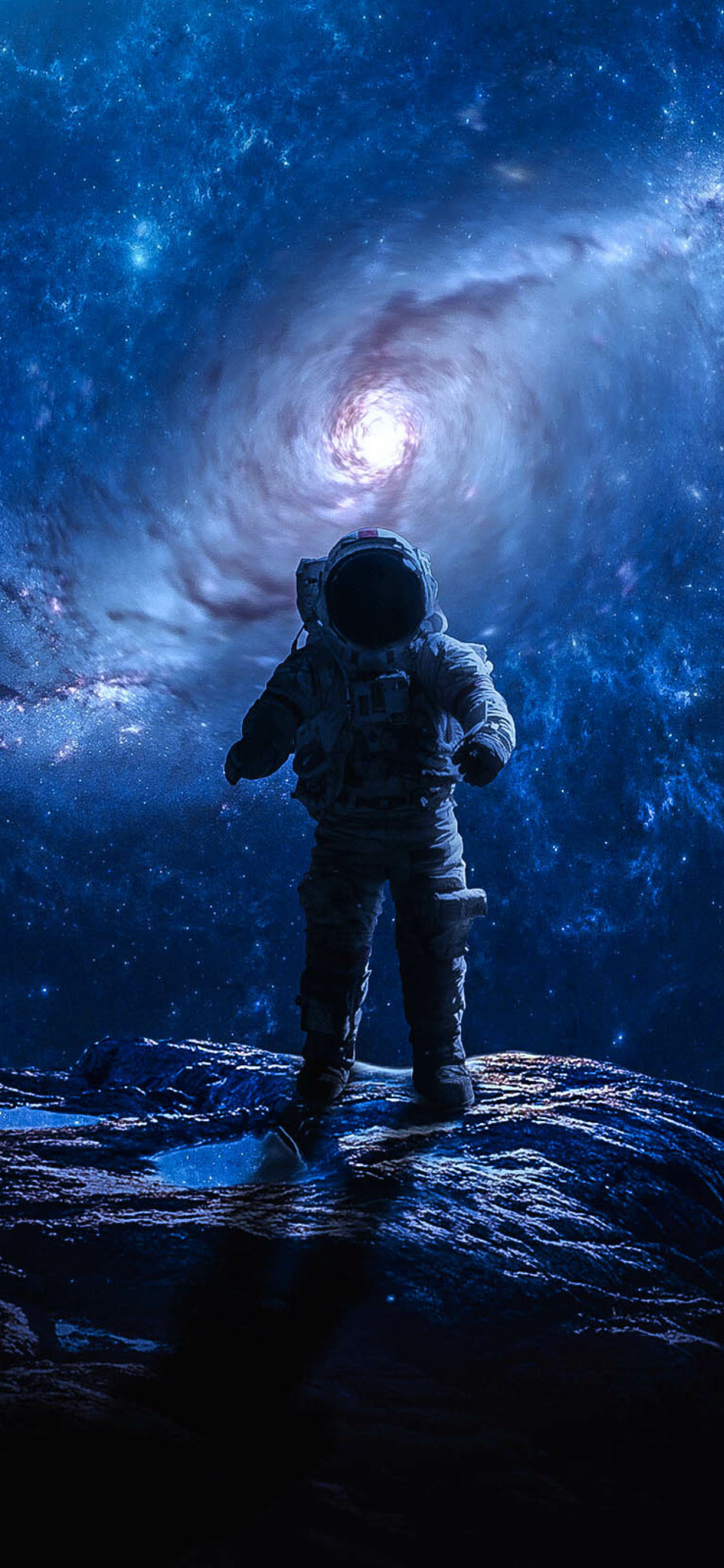 1242x2688 Astronaut Lost in Space