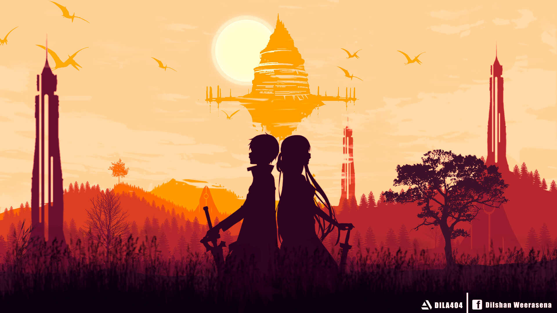Asuna Yuuki & Kirito Cool Sword Art Online Wallpaper, HD Anime 4K Wallpapers,  Images, Photos and Background - Wallpapers Den