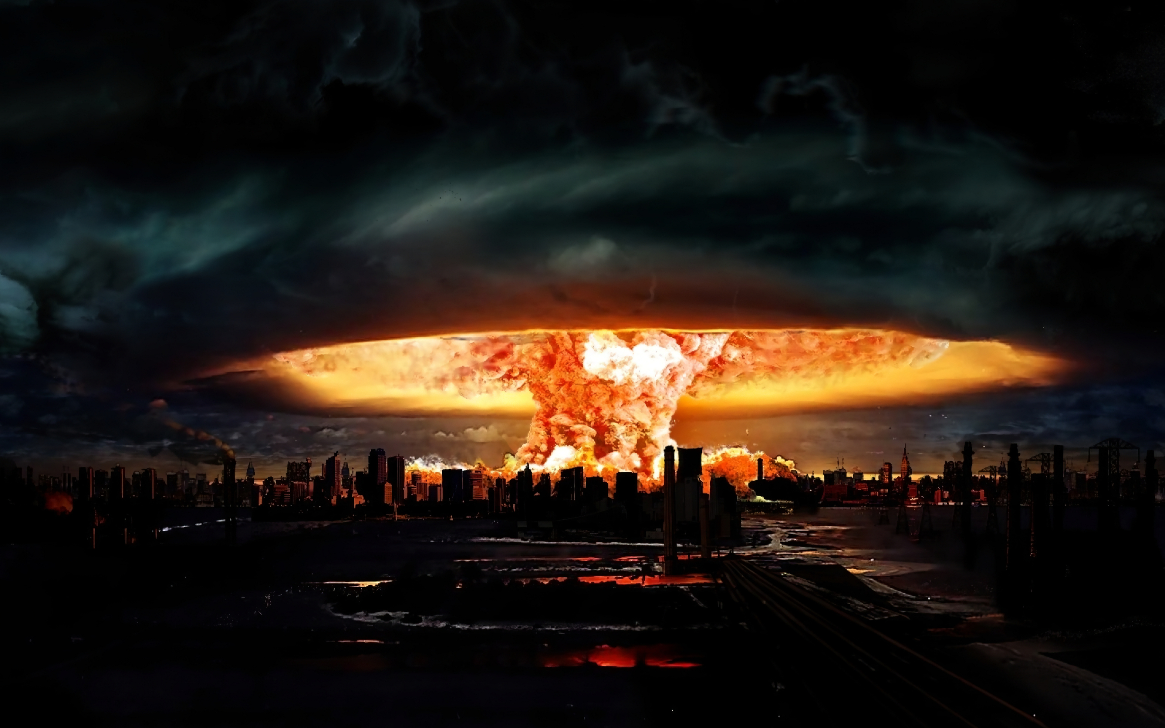 Конец света с последующим. Метро 2033 ядерный взрыв. Ядерный взрыв Хиросима арт. Ядерный гриб.