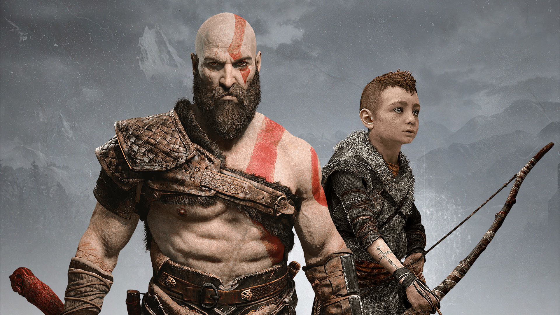 Atreus Kratos God of War 2018 Wallpaper, HD Games 4K Wallpapers, Images