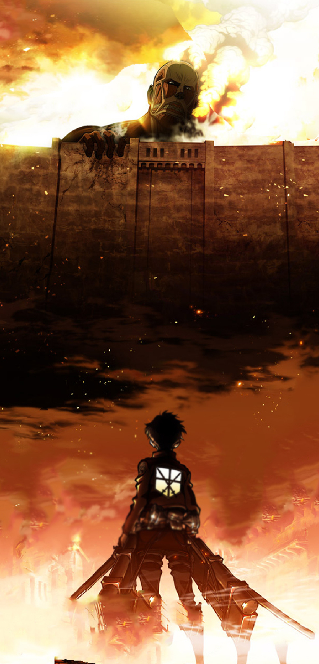 1080x2244 attack on titan, eren jaeger, shingeki no kyojin 1080x2244 ...