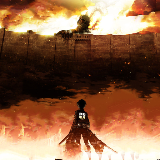 512x512 Resolution attack on titan, eren jaeger, shingeki no kyojin ...