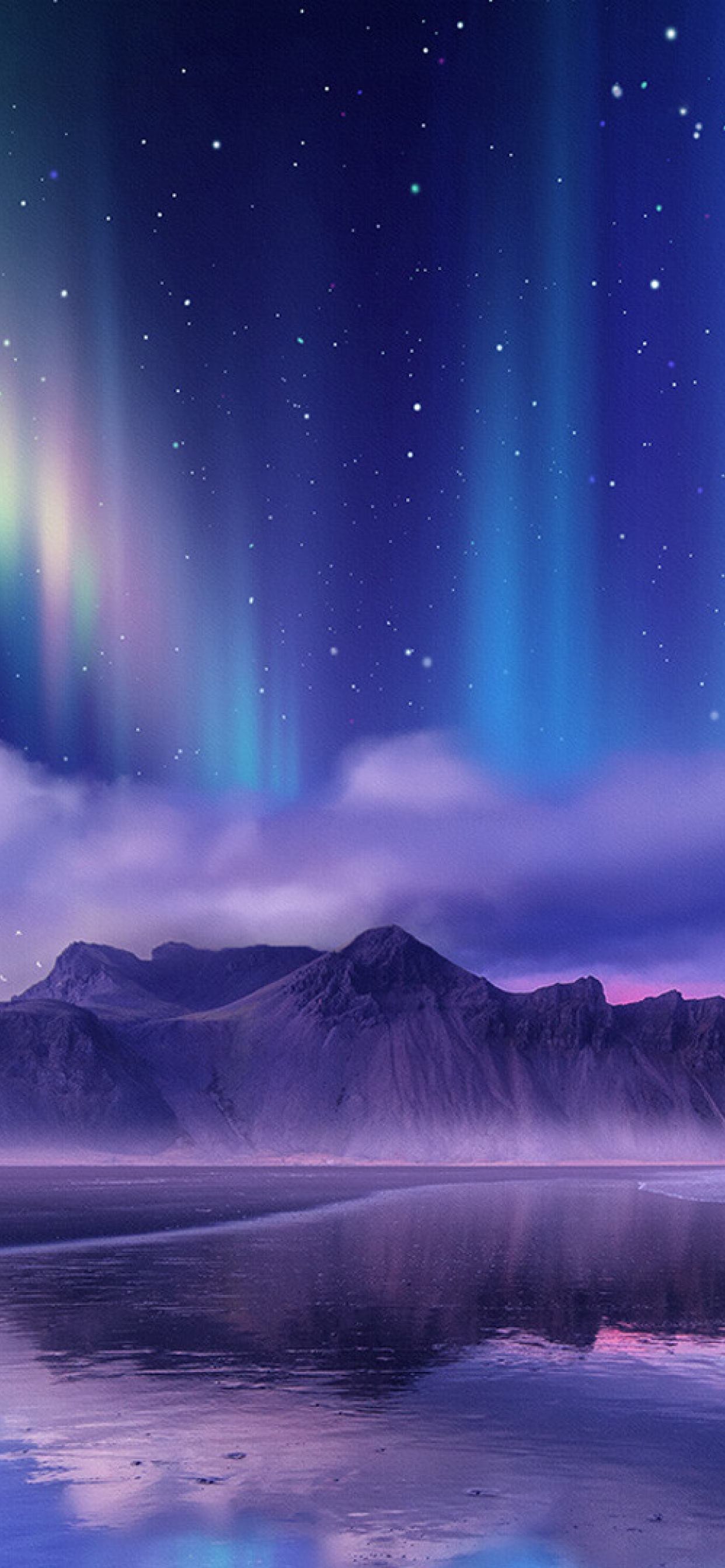 Aurora Borealis Snow IPhone Wallpaper HD IPhone Wallpapers Wallpaper  Download  MOONAZ