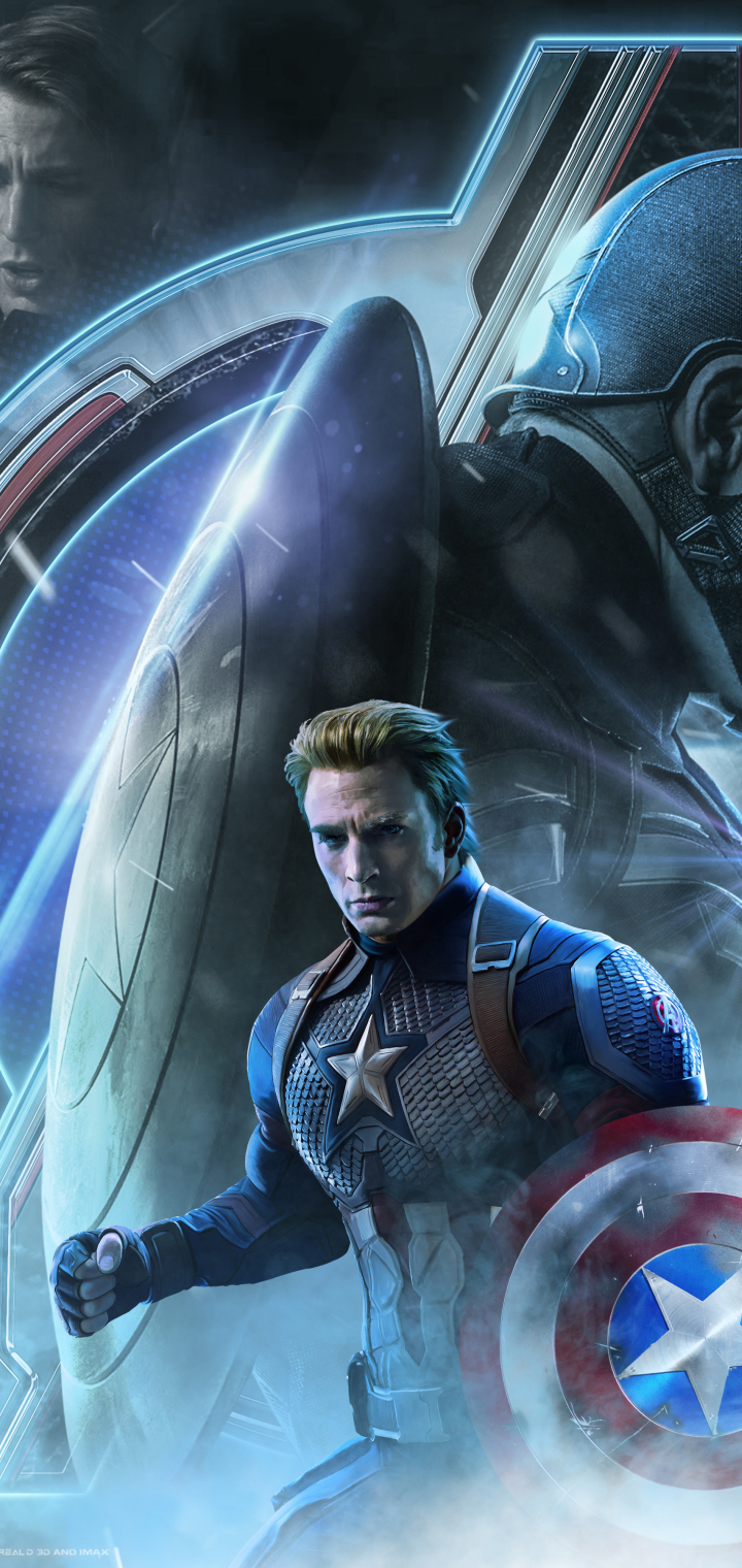 720x1520 Avengers Endgame Captain America Poster Art ...