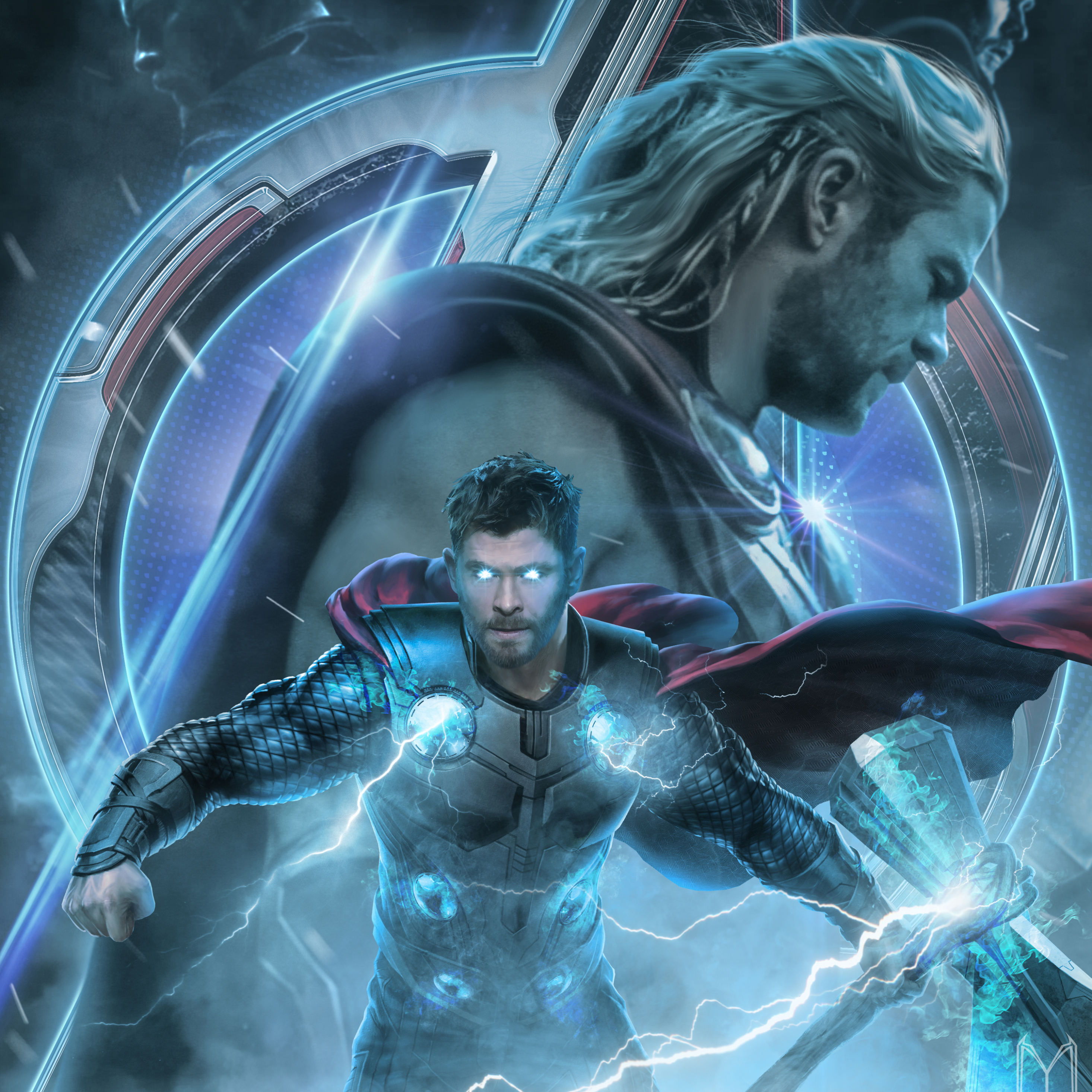 2932x2932 Avengers  Endgame  Thor Poster Artwork Ipad  Pro 