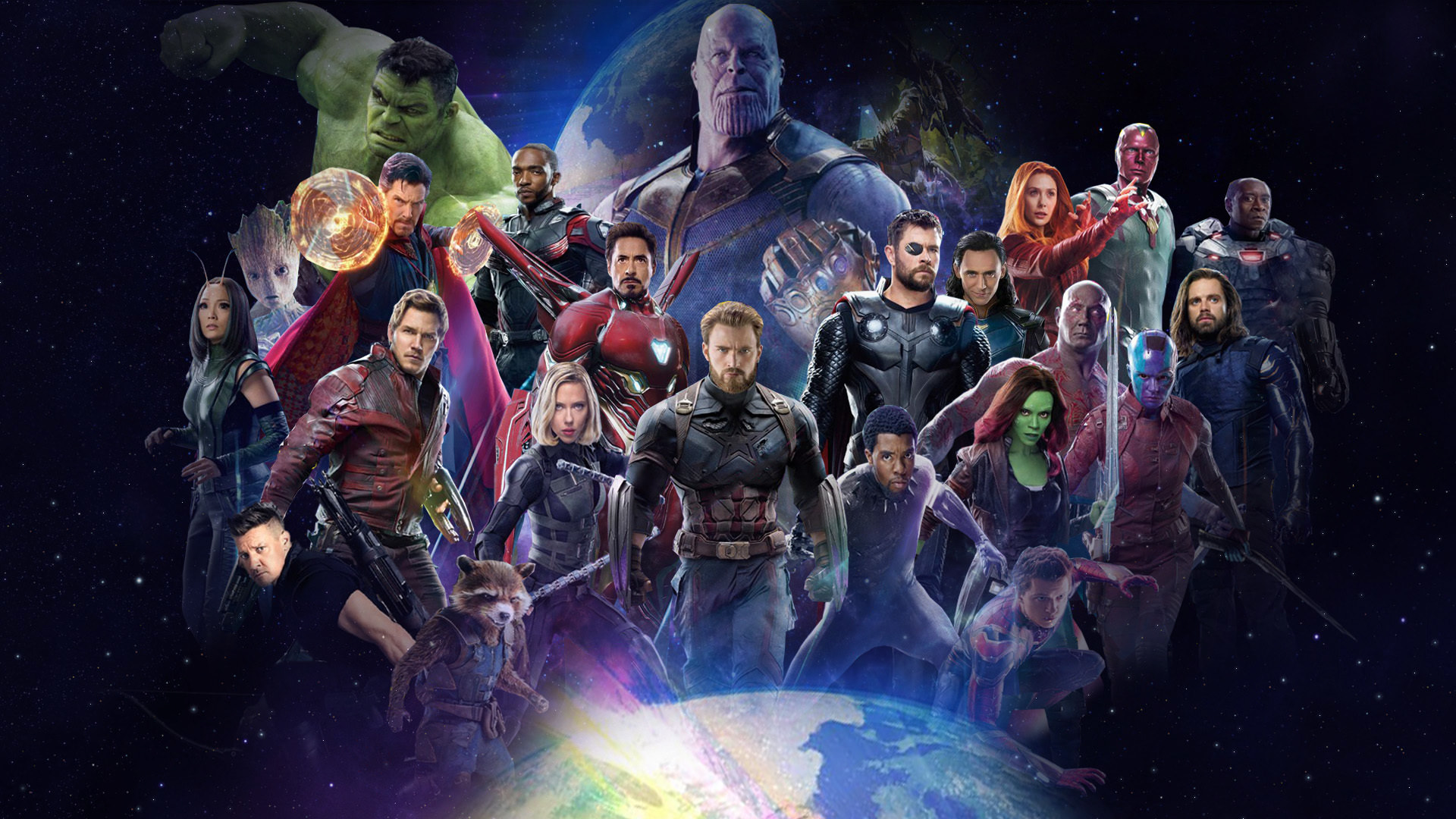 19x1080 Avengers Infinity War 18 All Characters Fan Poster 1080p Laptop Full Hd Wallpaper Hd Movies 4k Wallpapers Images Photos And Background Wallpapers Den