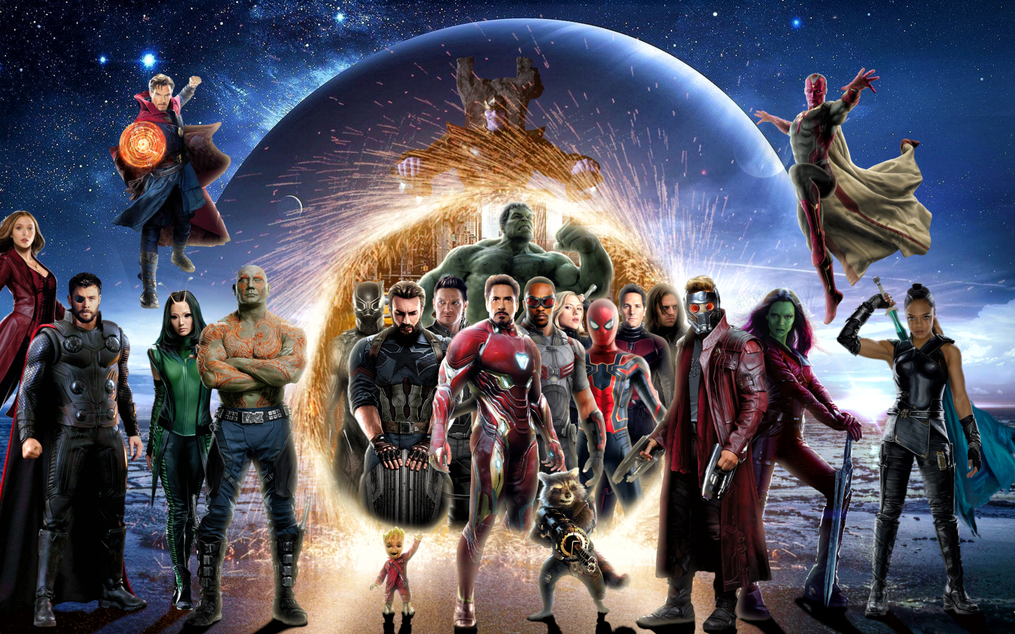 Download Avengers Infinity War 2018 Digital Art 1280x2120 ...