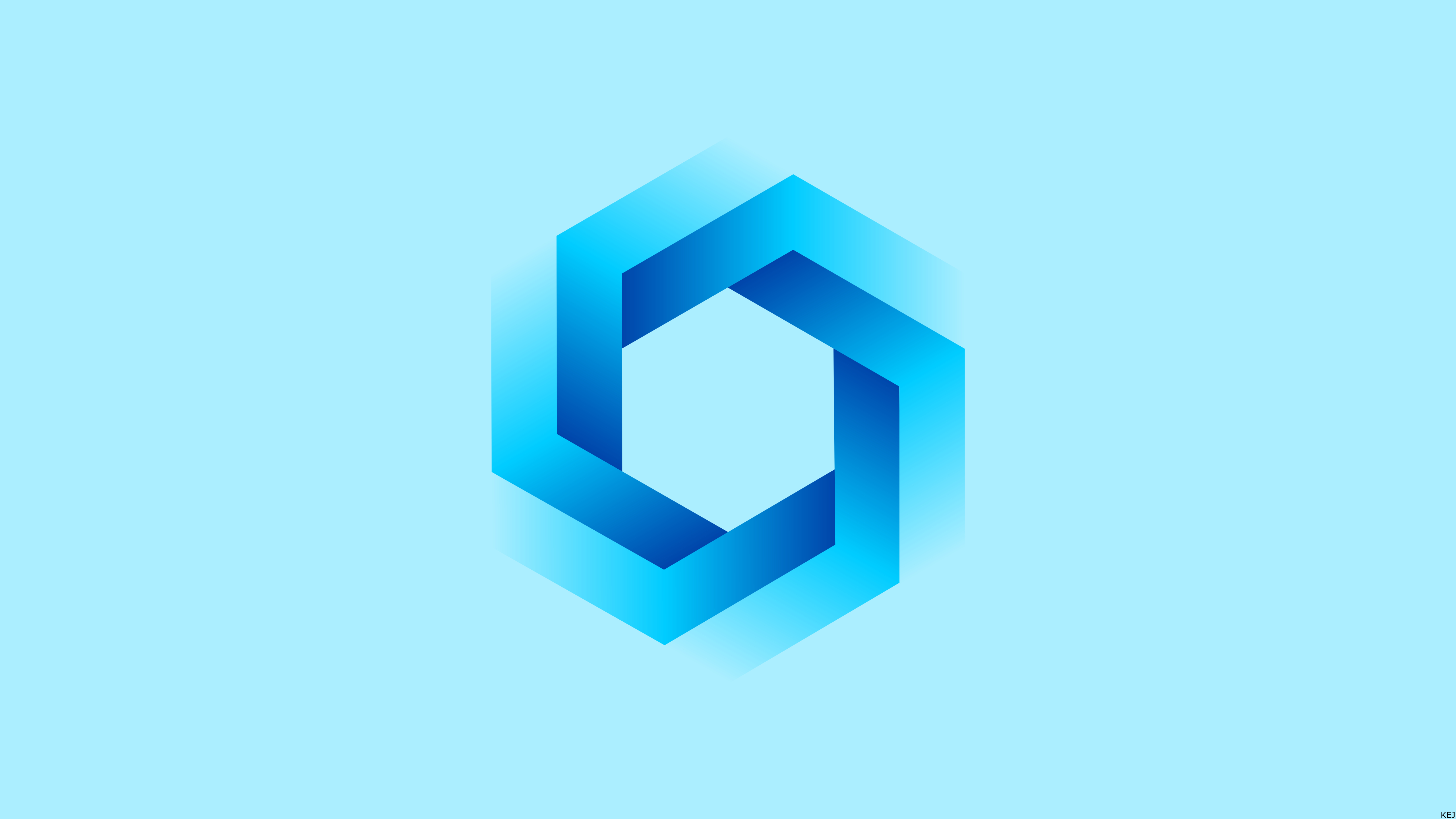 5120x2880 Resolution Azure Hexagon 5K Wallpaper - Wallpapers Den