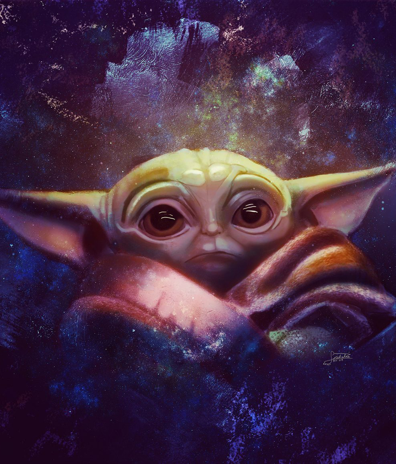 1366x1600 Resolution Baby Yoda 2020 Art 1366x1600 Resolution Wallpaper ...