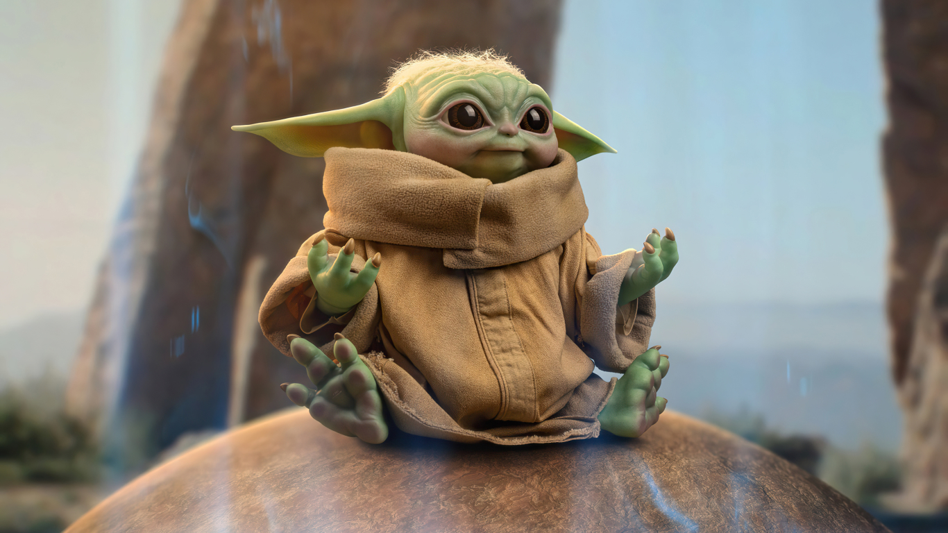 1366x768 Baby Yoda Grogu Star Wars 2021 1366x768 Resolution Wallpaper