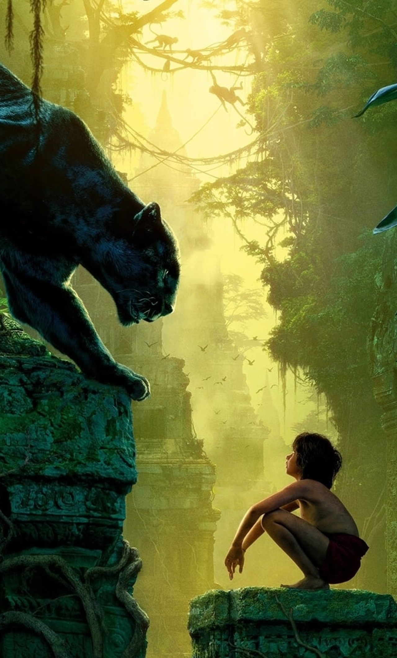 1280x2120 Bagheera & Mowgli Jungle Book iPhone 6 plus ...