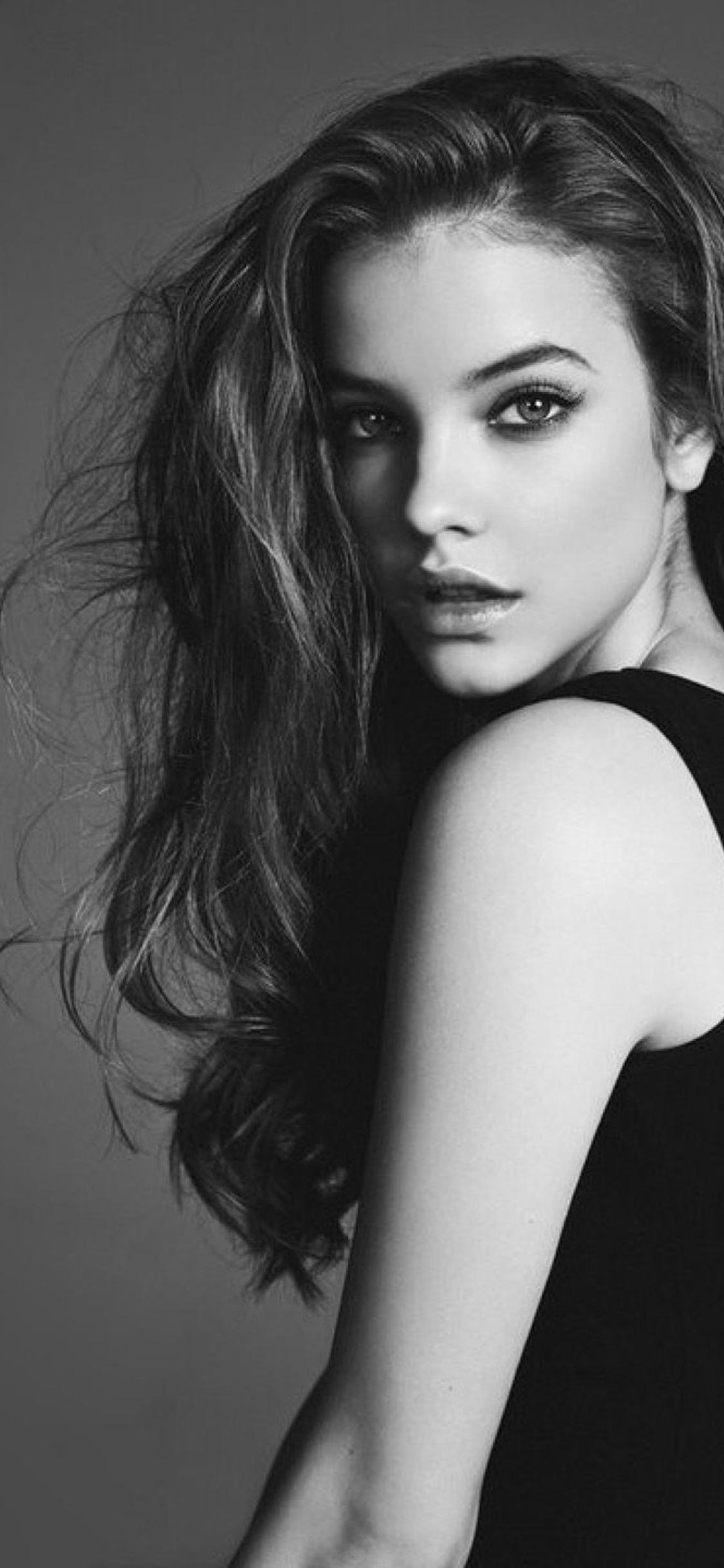 1125x2436 Resolution Barbara Palvin Black And White HD Wallpaper Iphone ...