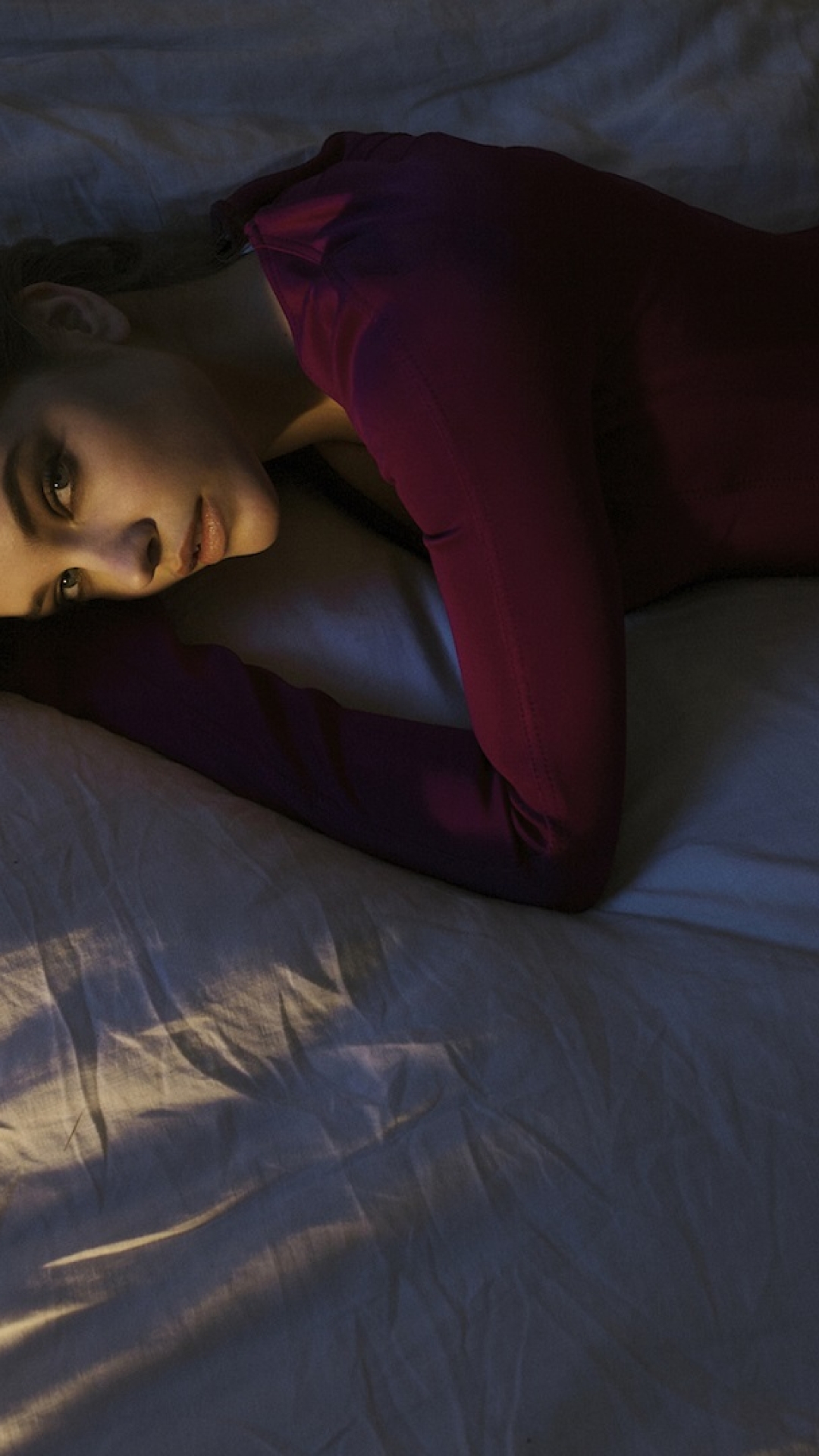 Barbara Palvin Hot Brunette Model In Bed, Full HD Wallpaper