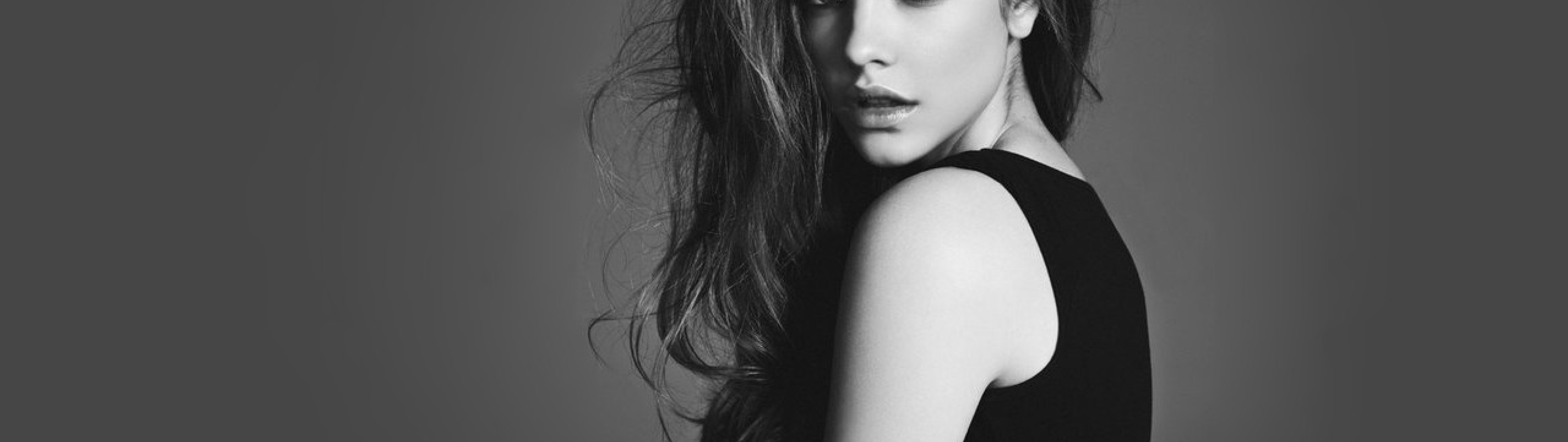 5120x1444 Barbara Palvin In Black And White Hd Photos 5120x1444 Resolution Wallpaper Hd 