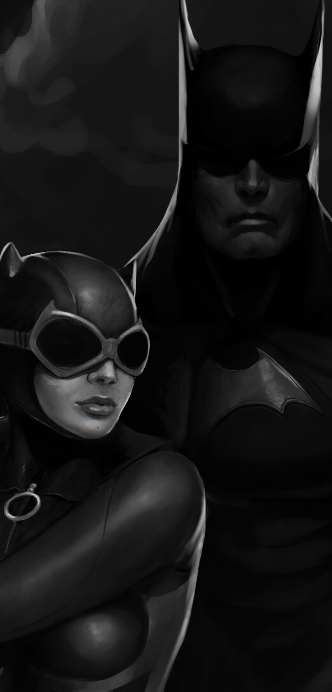 1080x2248 Batman 4k Catwoman Art Superhero 1080x2248 Resolution