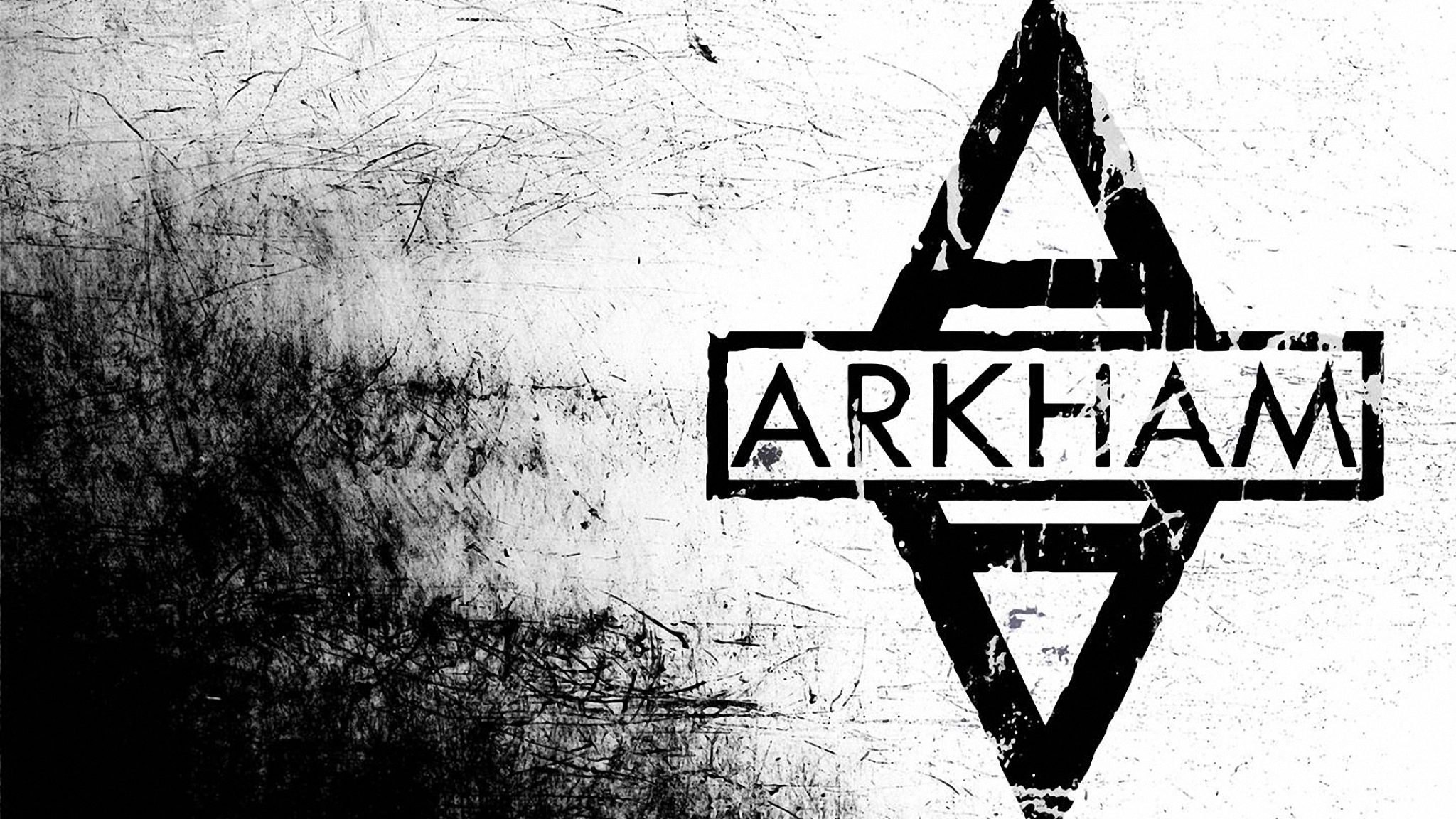 Atrophy asylum 2024. Batman Arkham City logo. Zack King 2048 x 1152.
