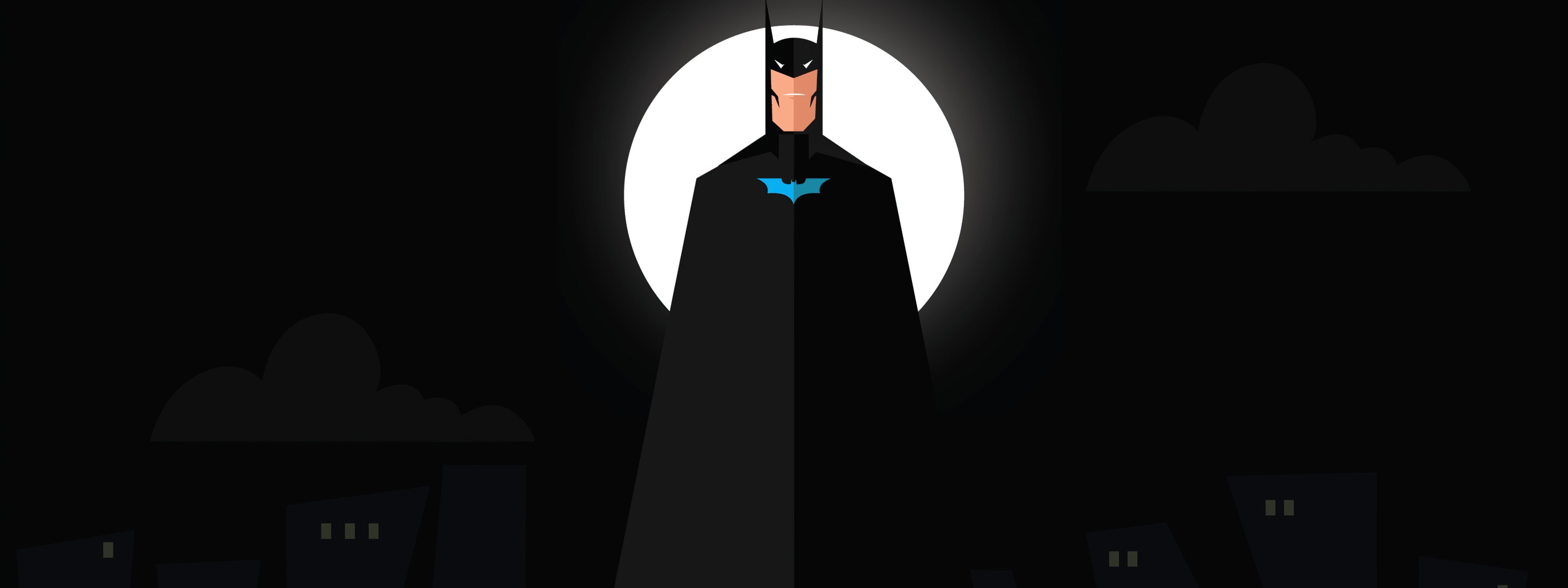 3840x1440 Resolution Batman Flat Design Minimal 4K 3840x1440 Resolution ...