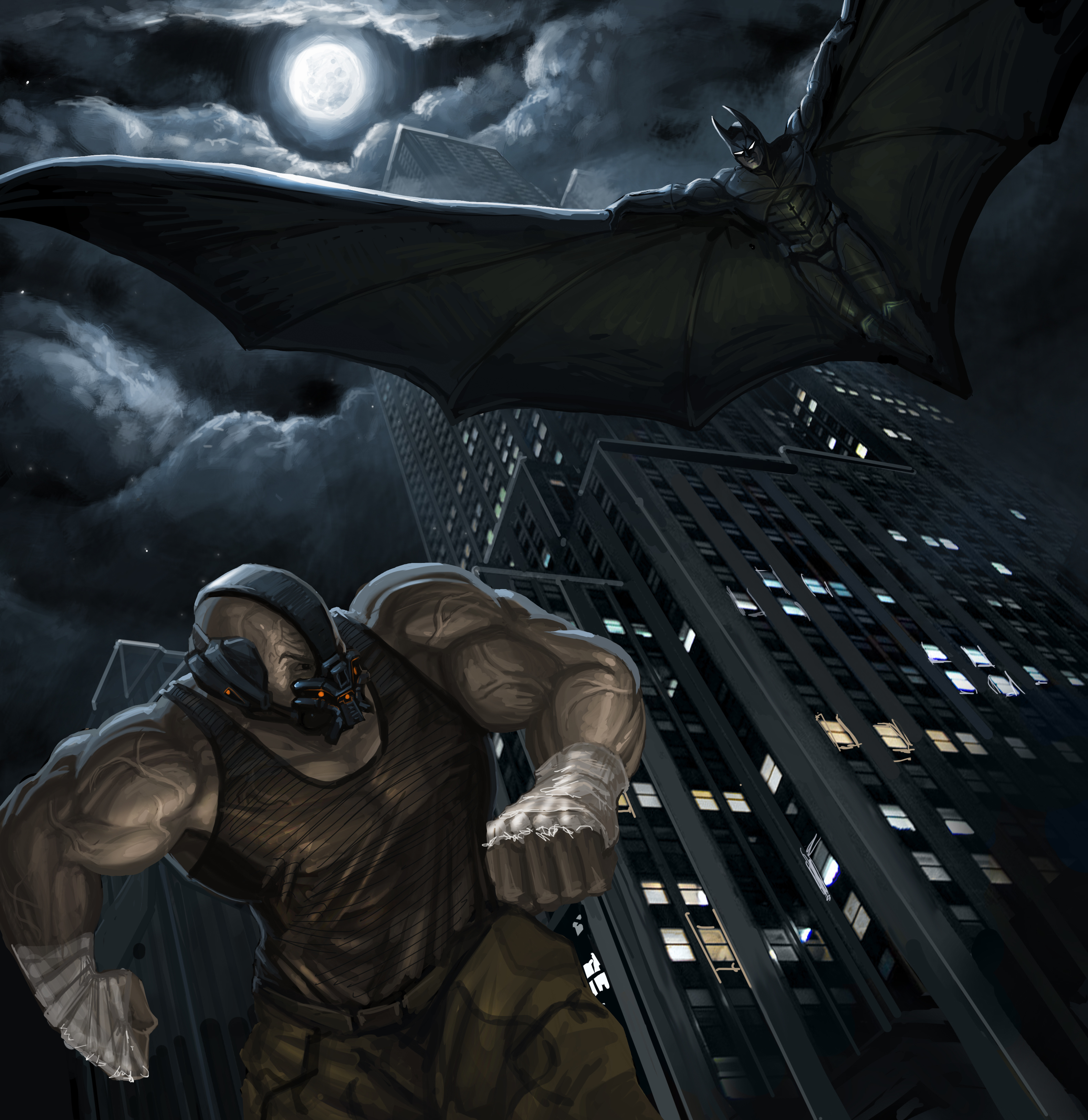 Batman vs Bane Wallpaper, HD Superheroes 4K Wallpapers, Images, Photos and  Background - Wallpapers Den