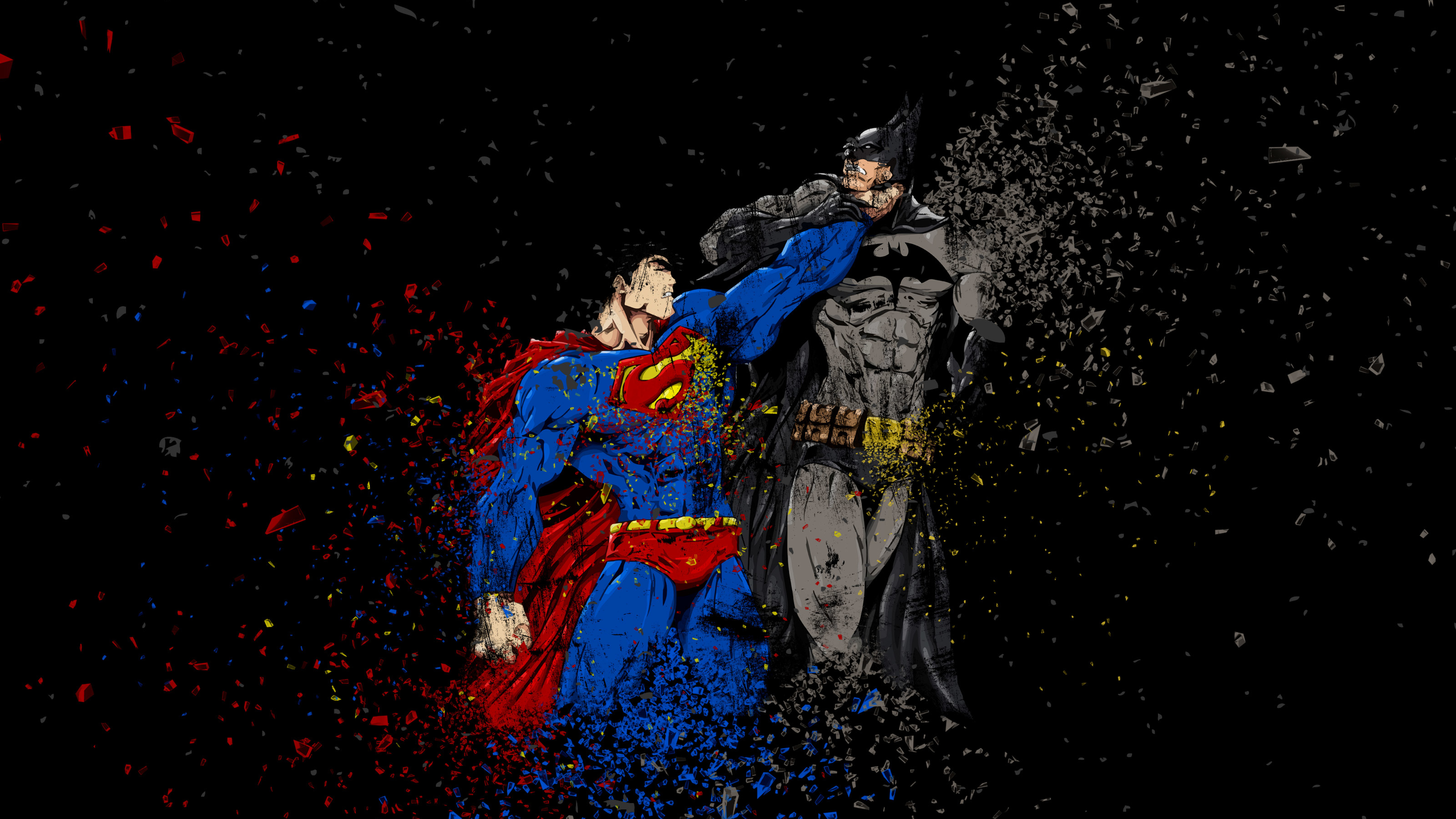 Batman Vs Superman Ruggon Style (5120x2880) Resolution Wallpaper.