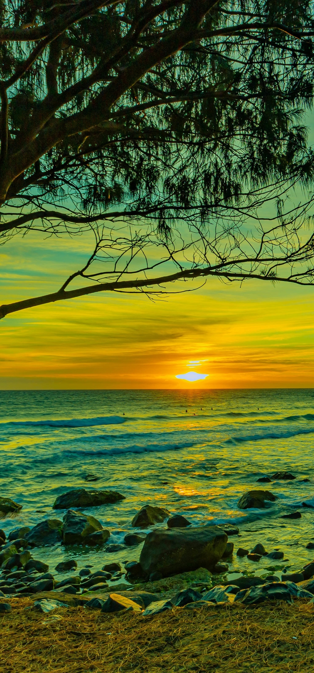 1080x2312 Resolution Beautiful Beach Sunset 1080x2312 Resolution ...